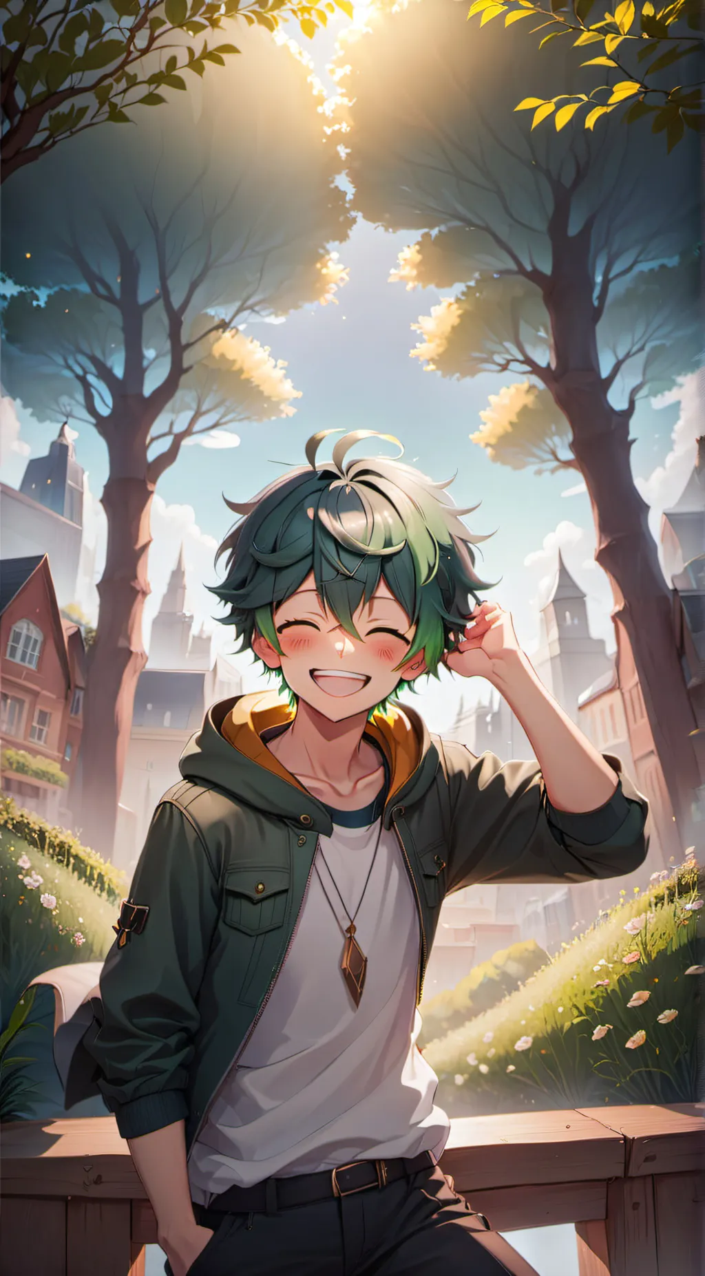 ai character: Izuku Midoriya background