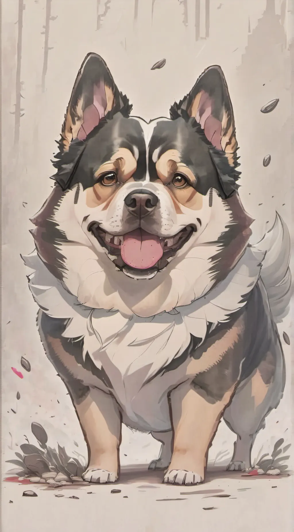 ai character: Nice dog background