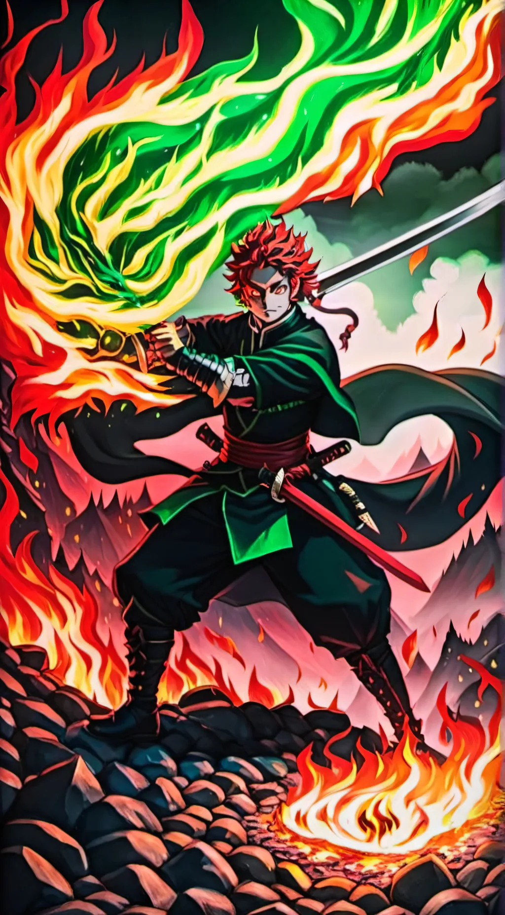 ai character: shadow light background