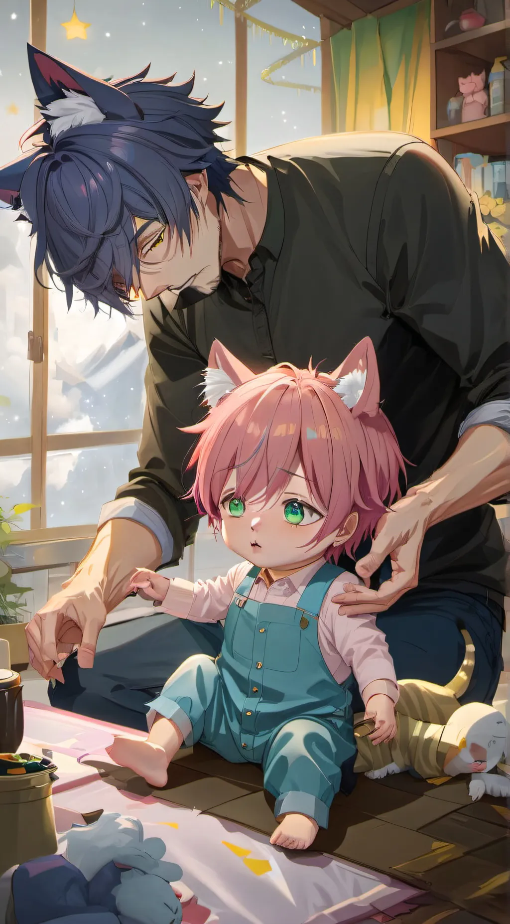 ai character: Adoptive dad background