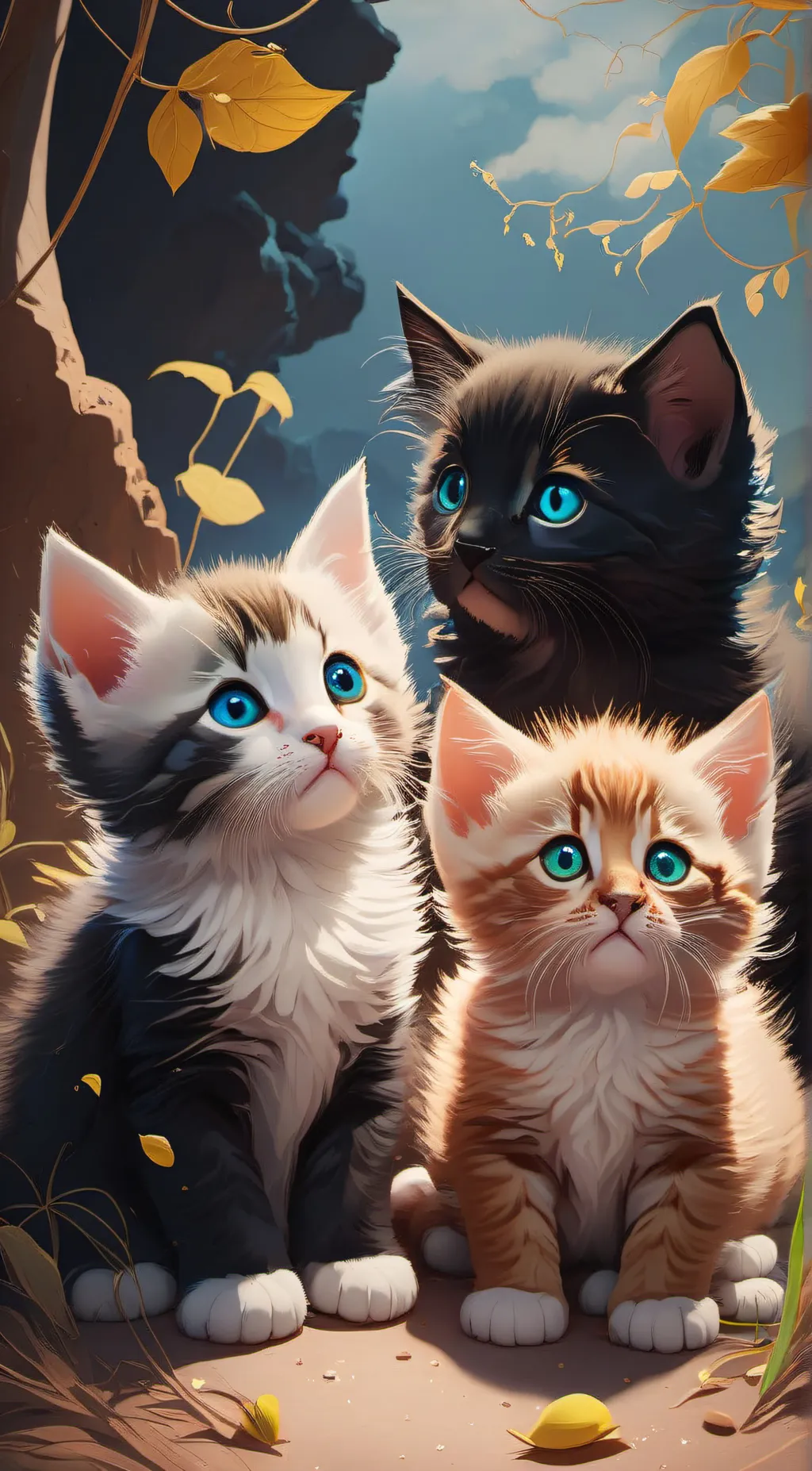 ai character: ~Baby cats~ background