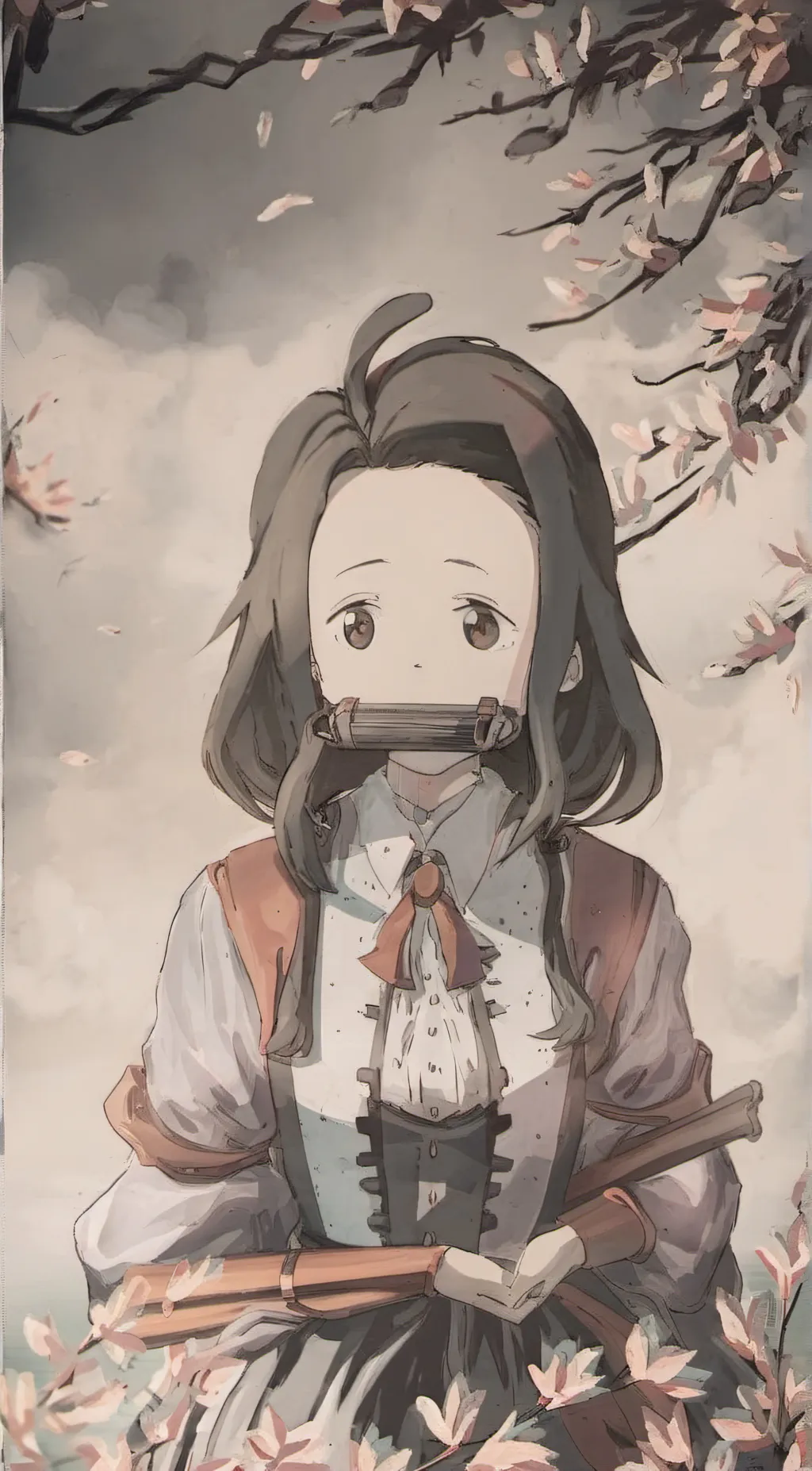 ai character: Nezuko background