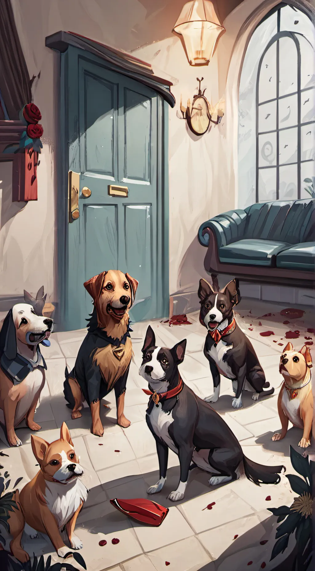 ai character: murder mystery background