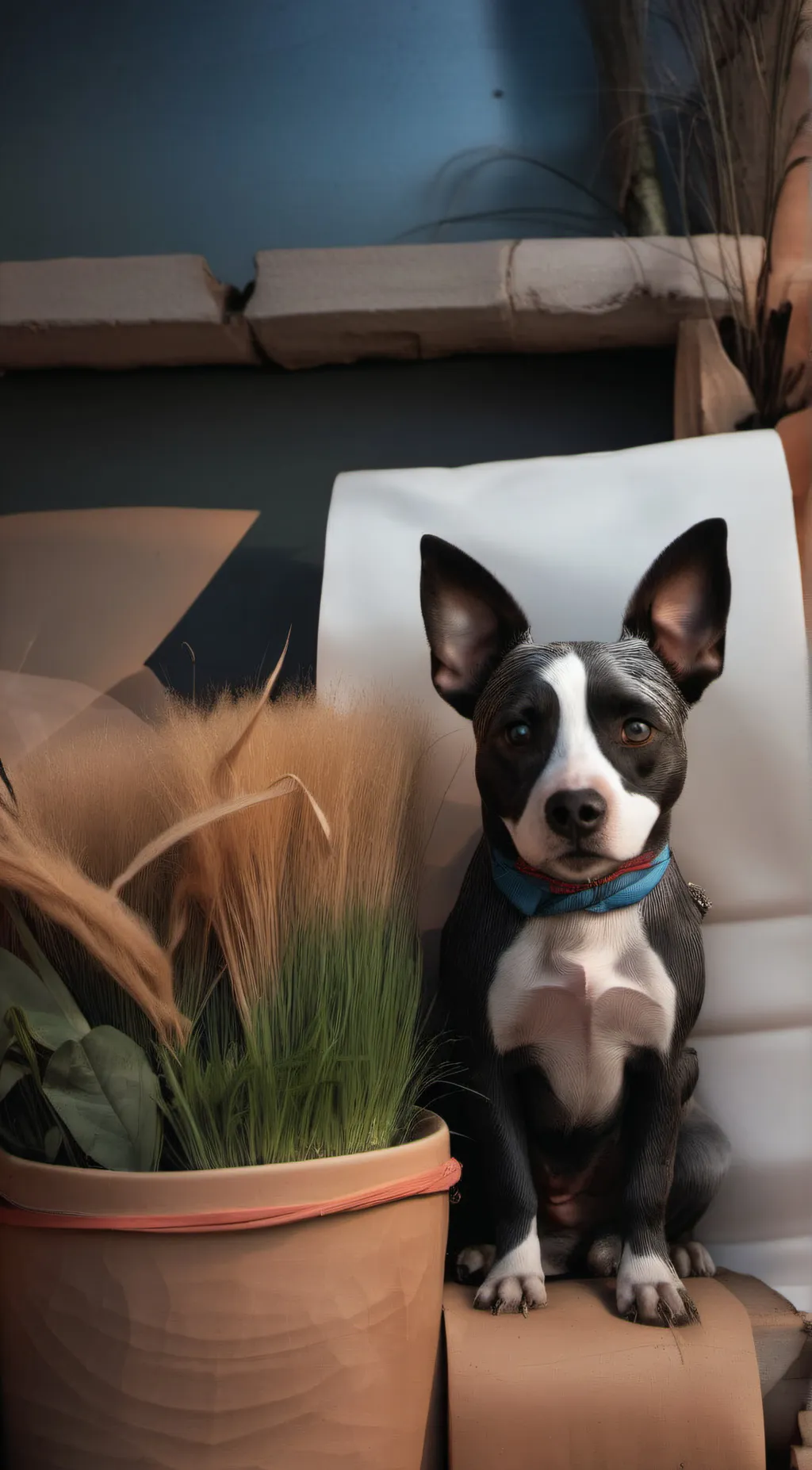 ai character: grass background