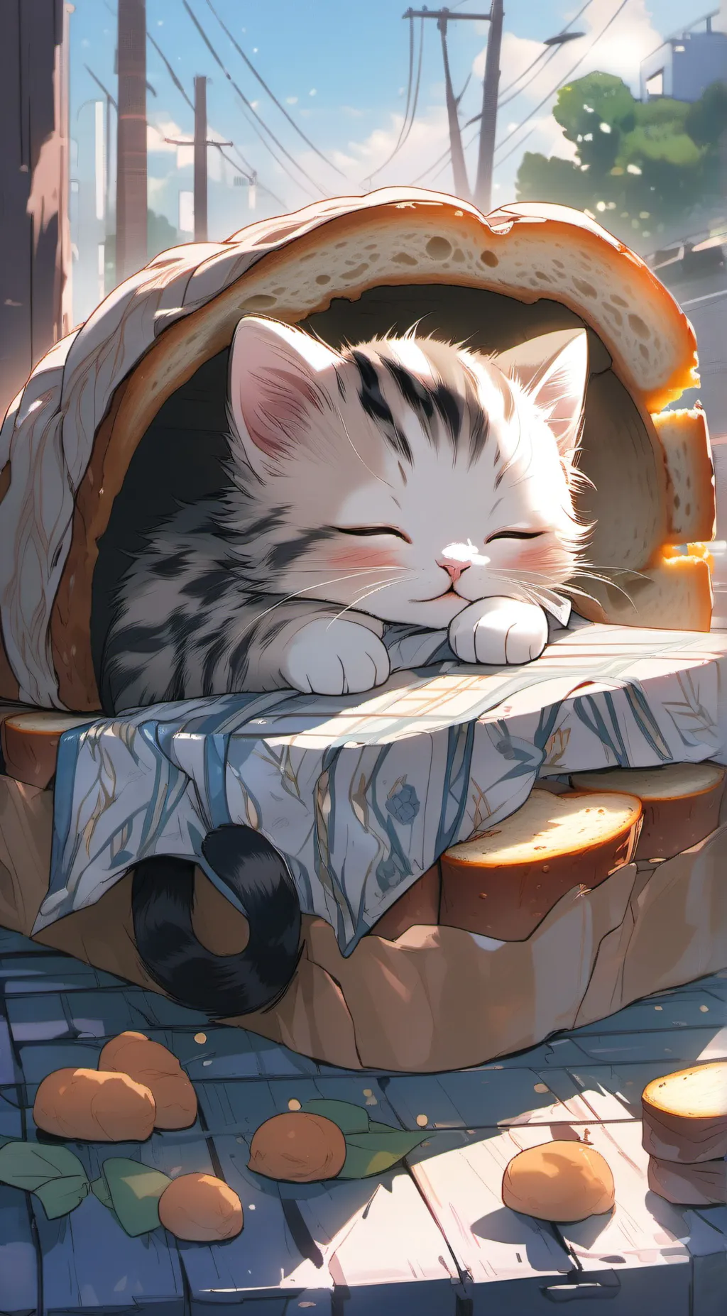 ai character: lofiy  background