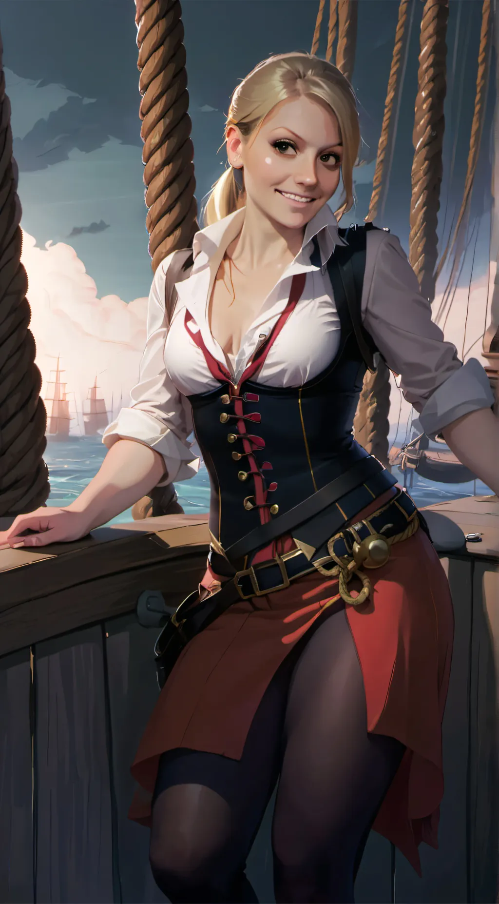 ai character: Cpt. Holly Snyder  background