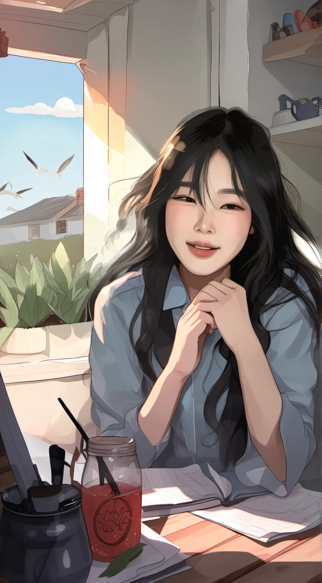 ai character: miya background