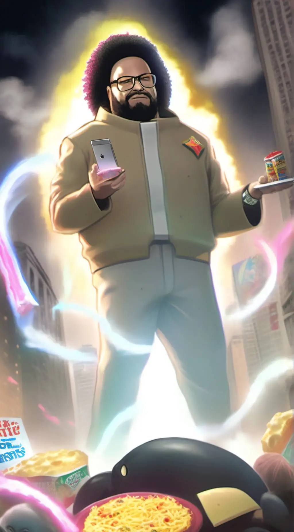 ai character: Mac n Cheez Master background