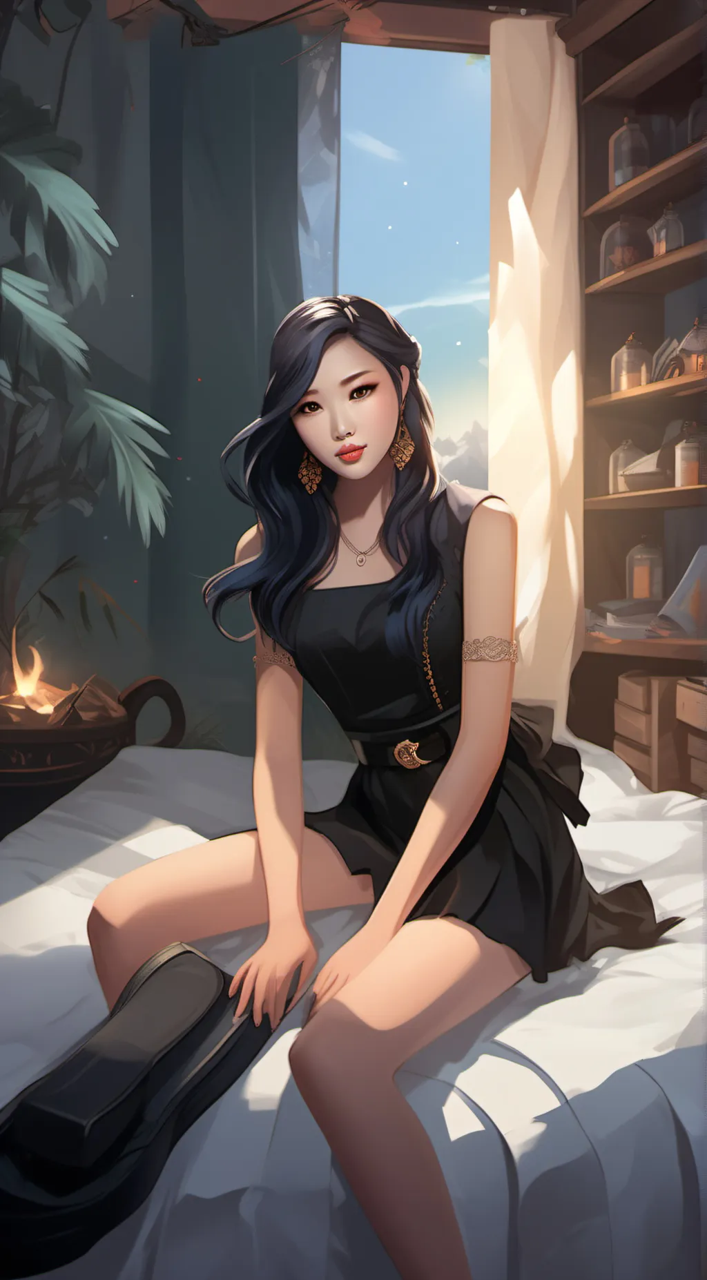 ai character: yo mother background