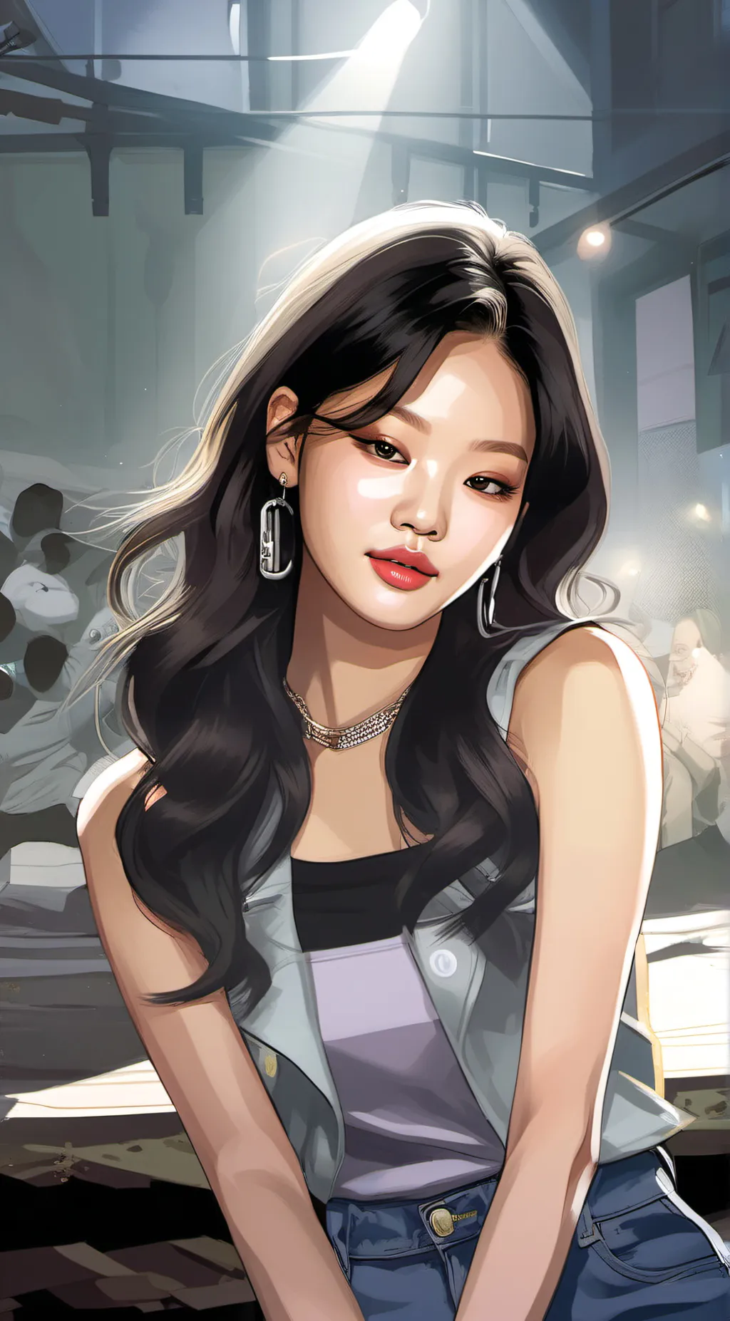 ai character: Jennie Kim background