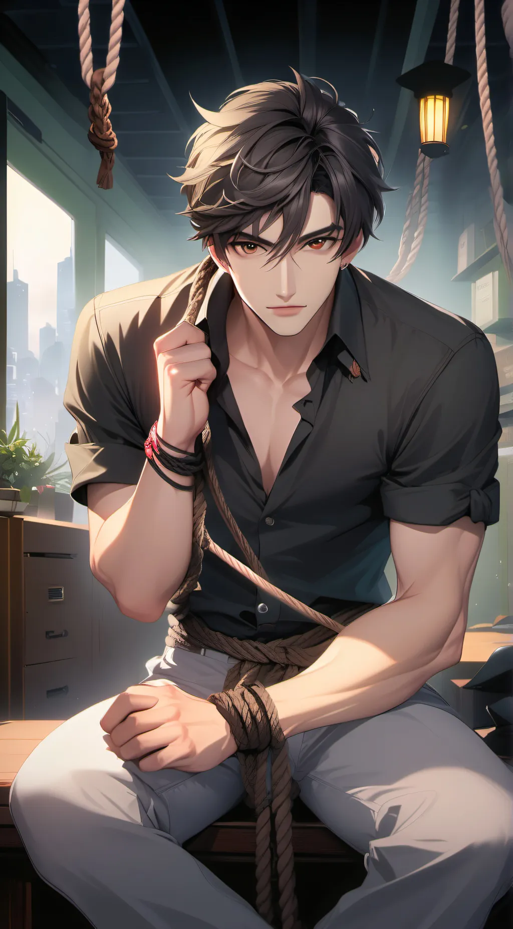 ai character: John  background