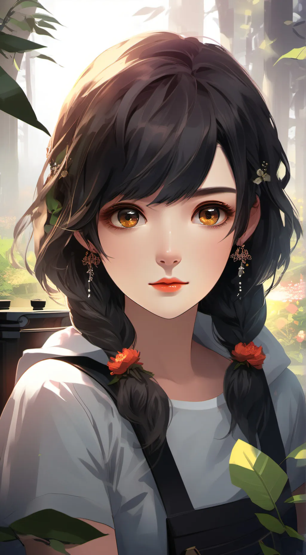 ai character: Autumn  background