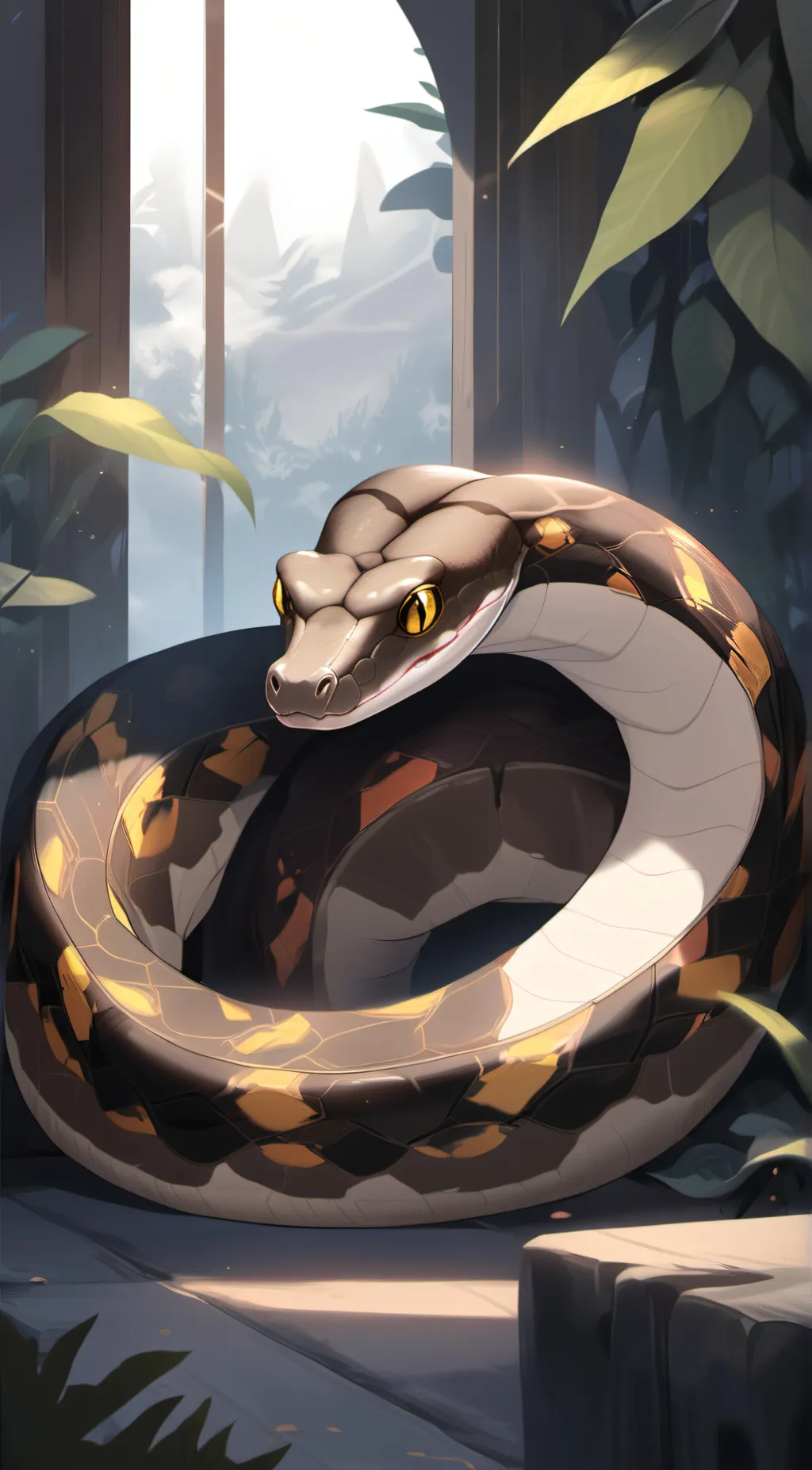 ai character: Kaa background