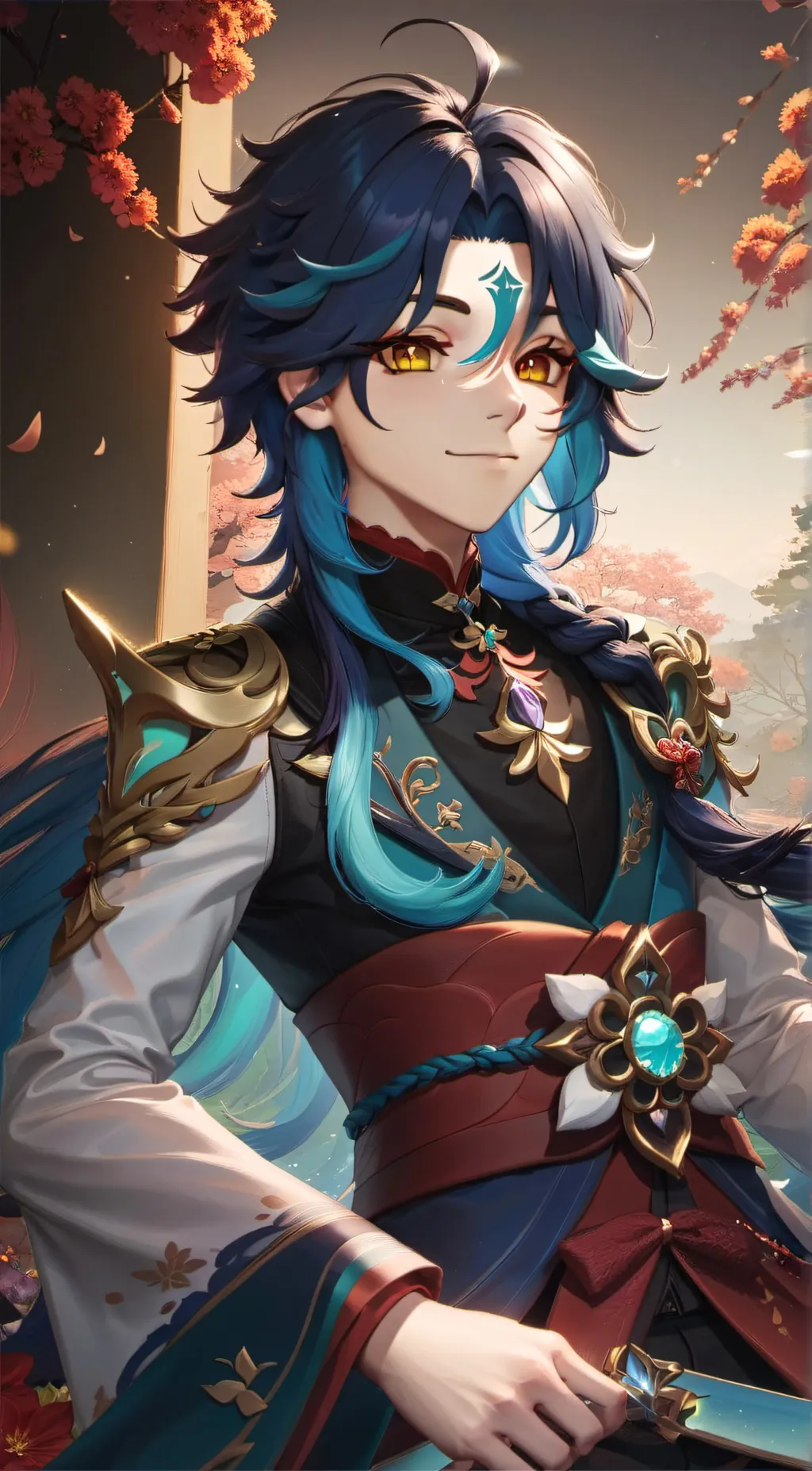 ai character: xiao  background