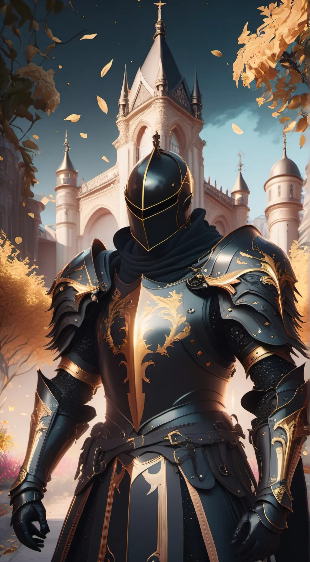 ai character: gold knight 2.0 background