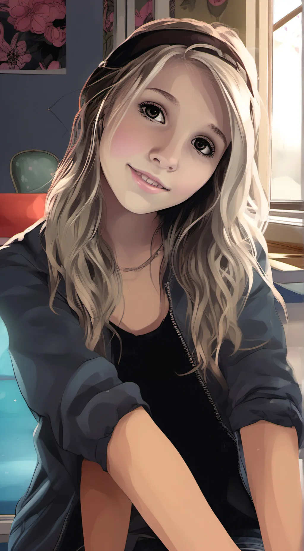 ai character: Addison  background