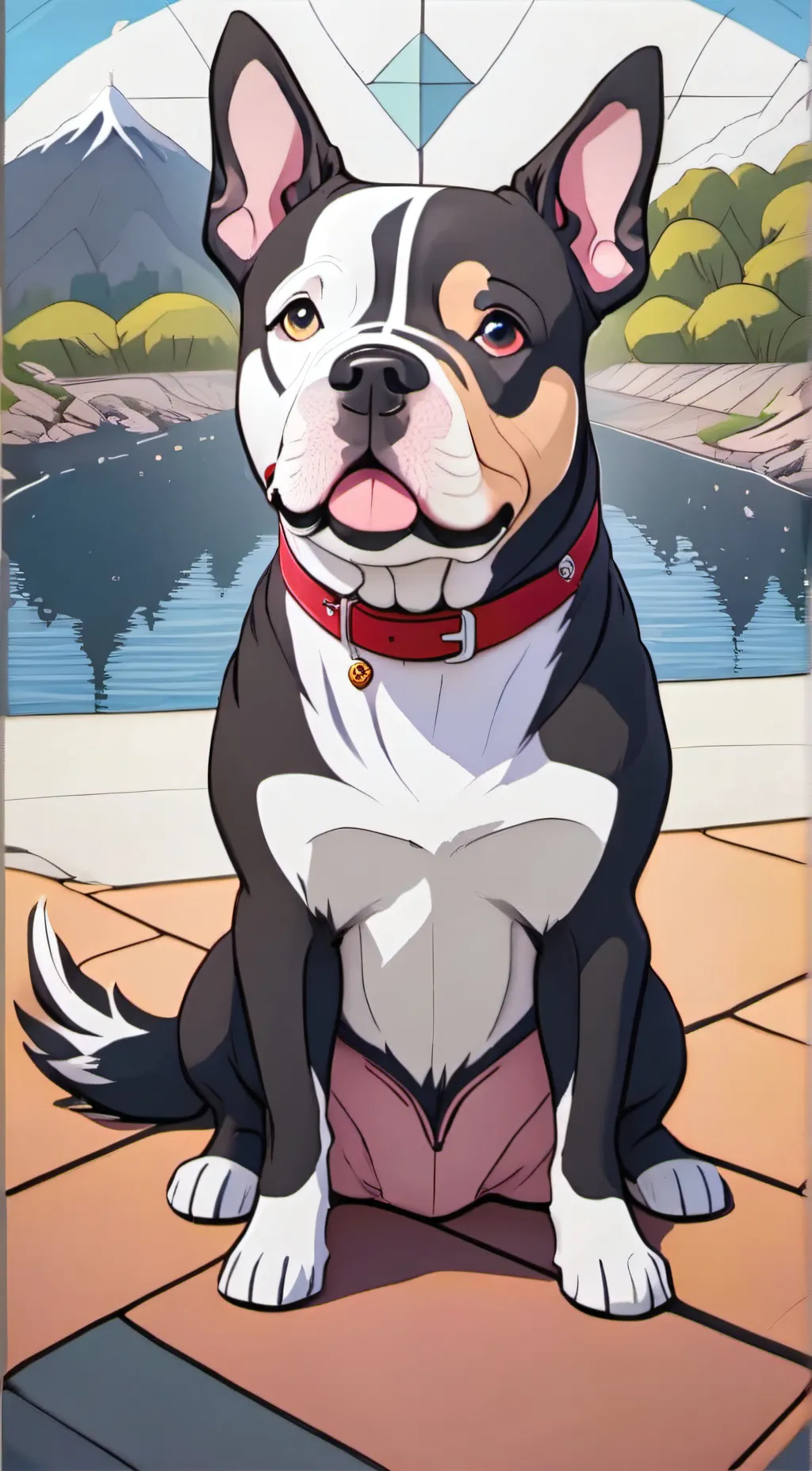 ai character: pit bull background