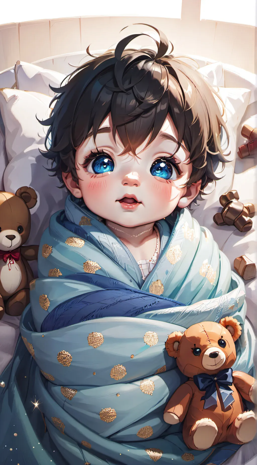 ai character: newborn (boy) background