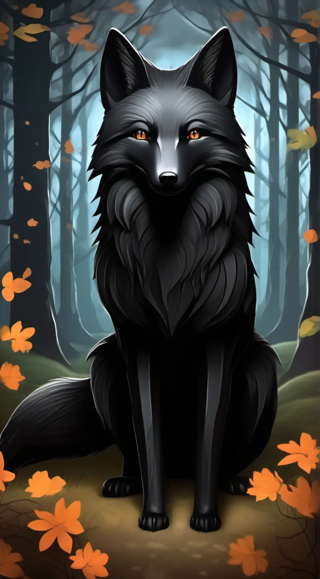 ai character: death fox background