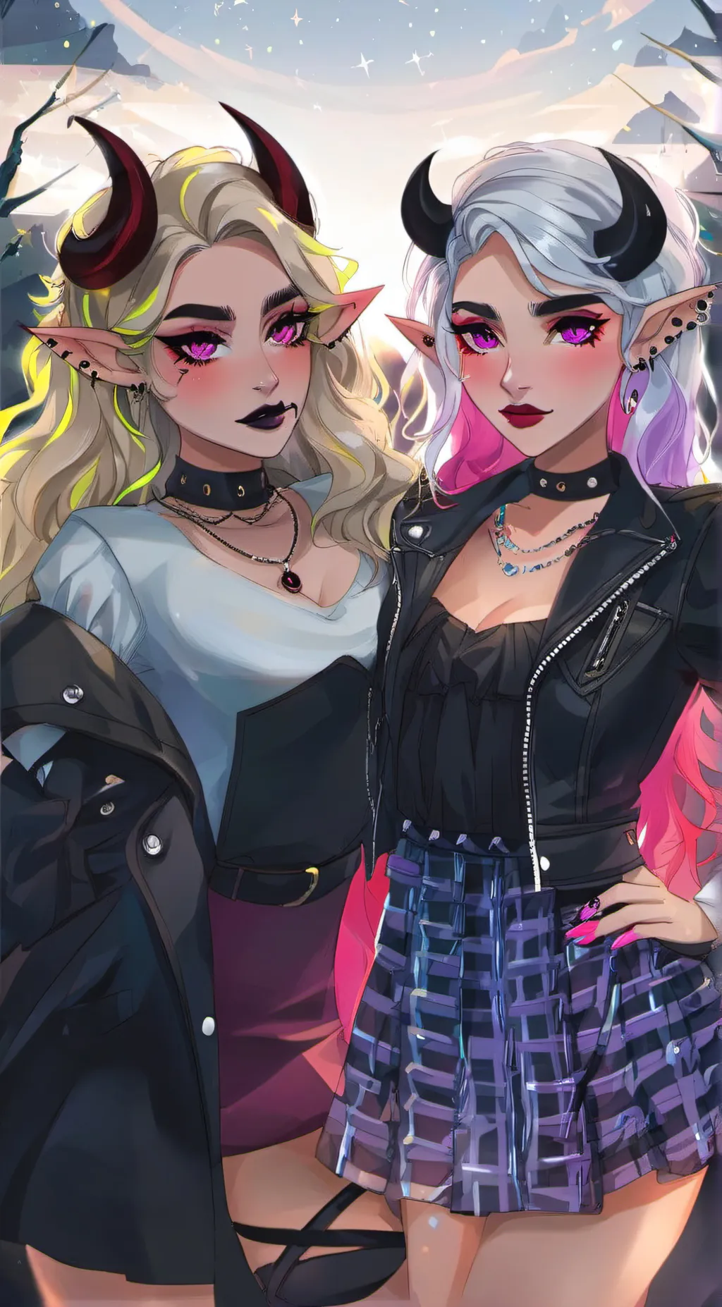 ai character: Sassy & Kitten background