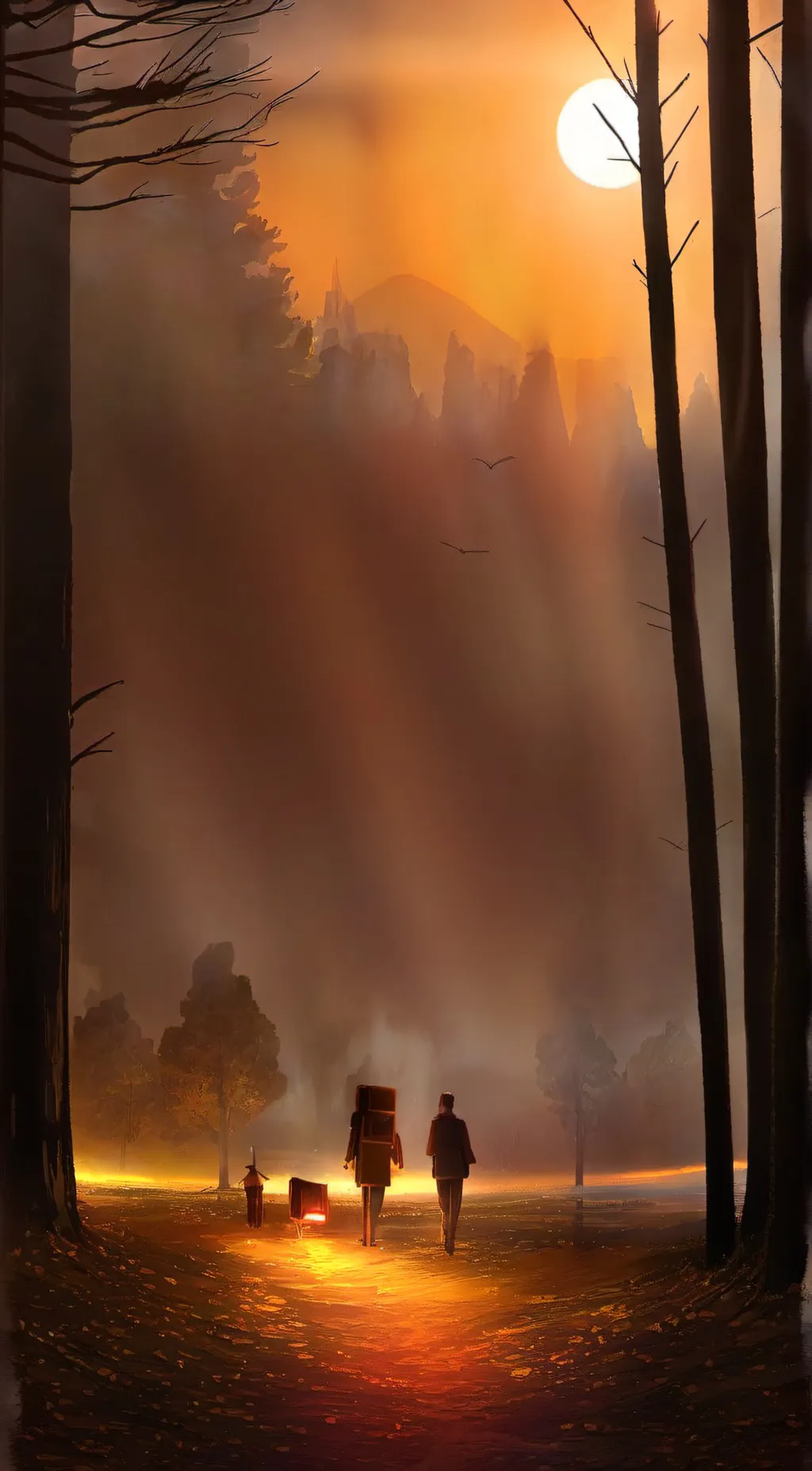 ai character: Touch grass background