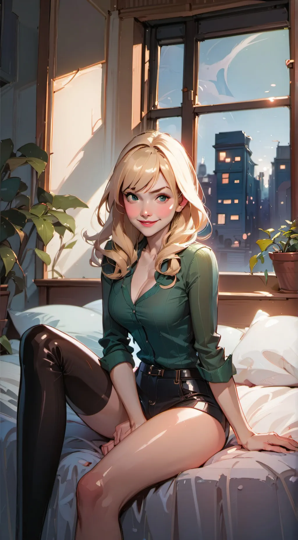 ai character: Gwen stacy background