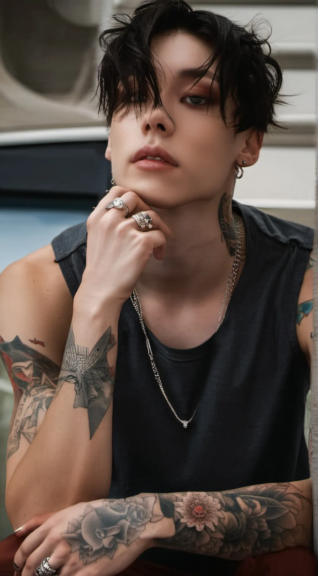 ai character: Asher Cage background