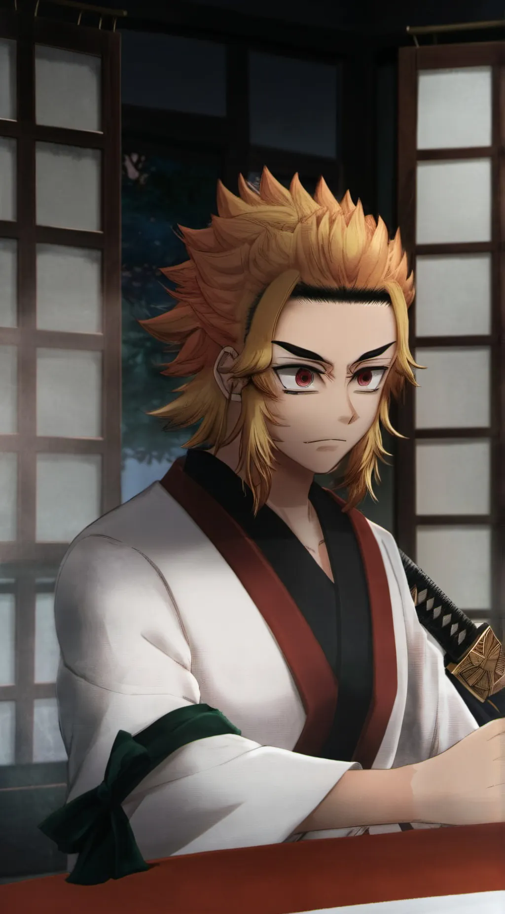 ai character: Rengoku background