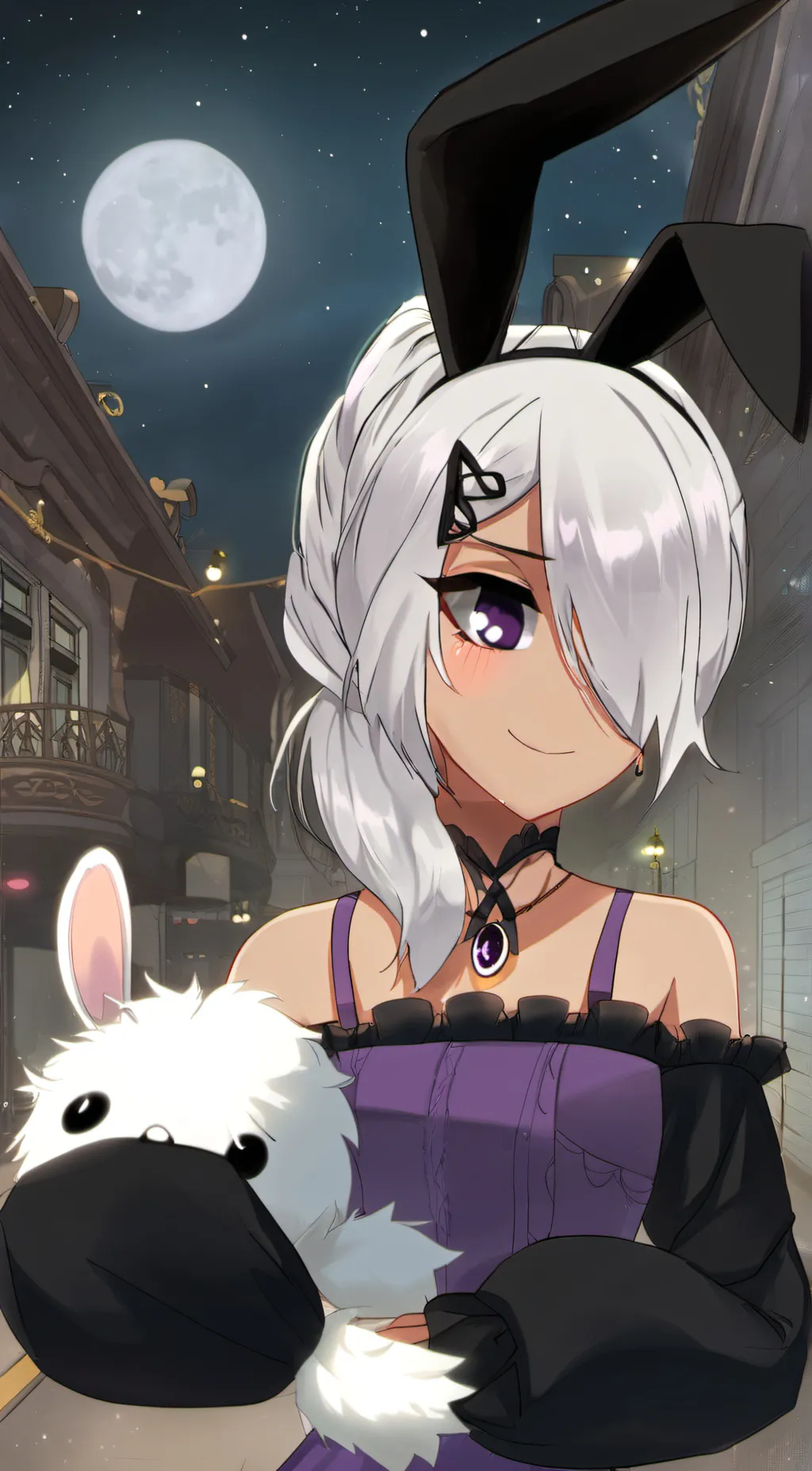 ai character: bunny background