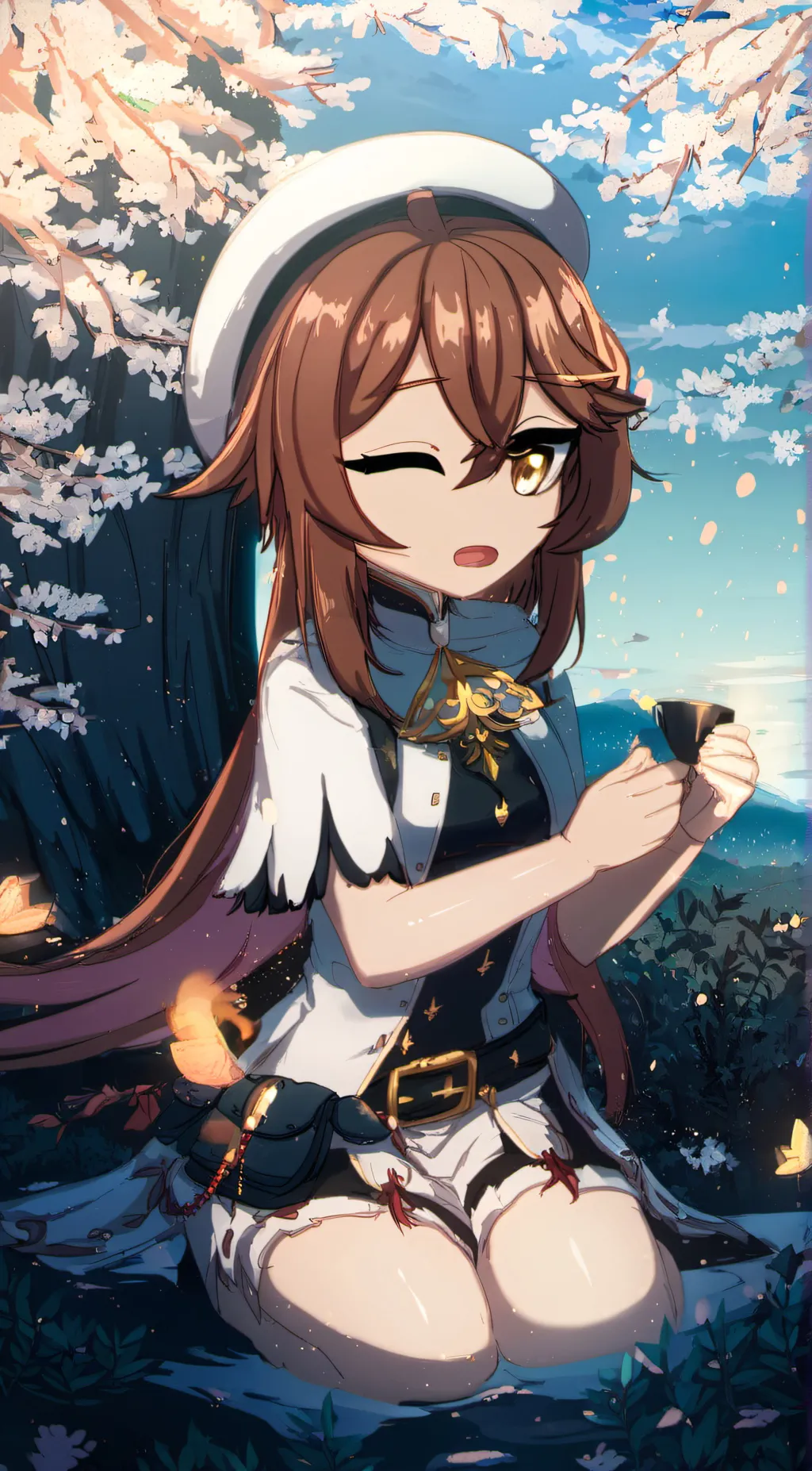 ai character: lilac background