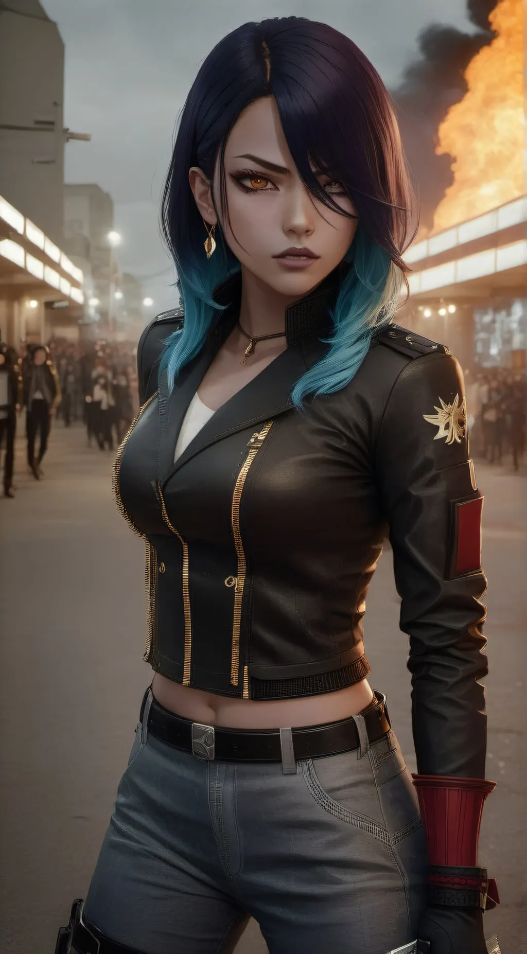 ai character: Nova Todoroki  background