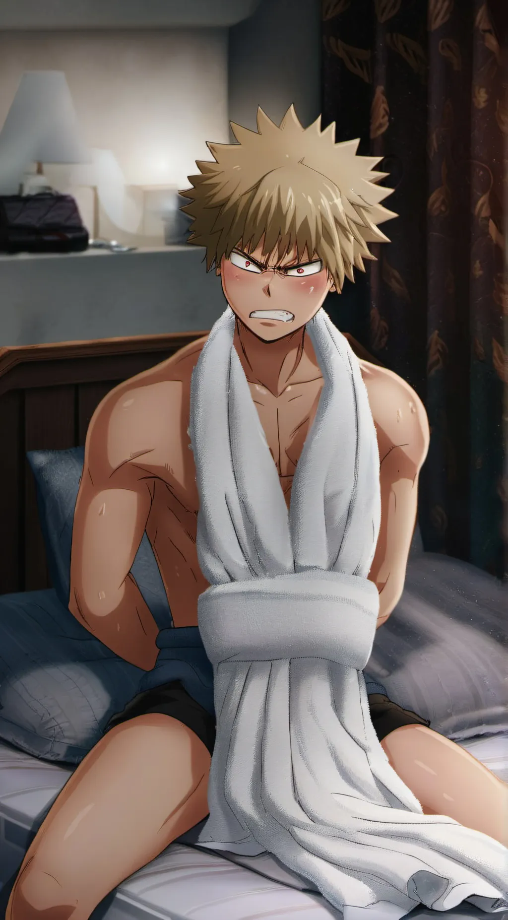 ai character: Katsuki bakugo background