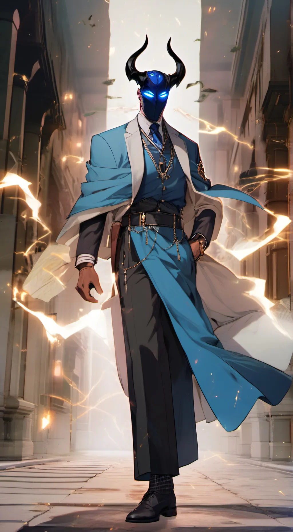 ai character: zoom background