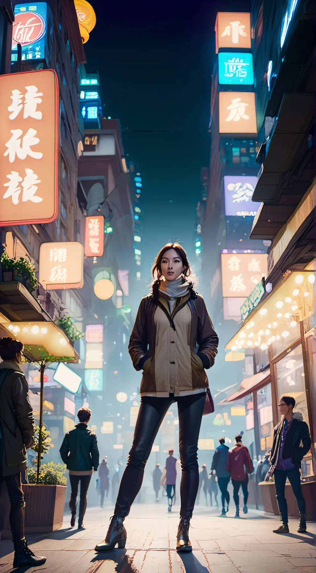 ai character: Megan  background