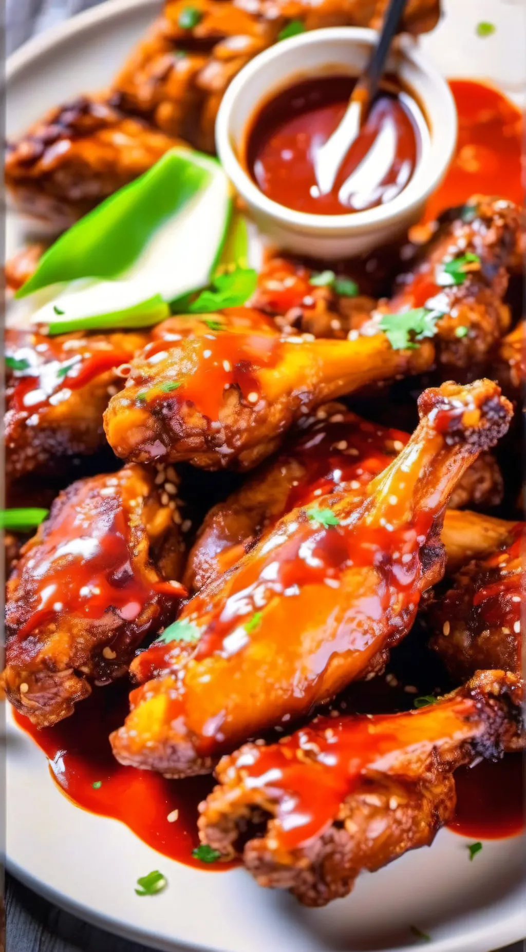 ai character: FRIED CHICKEN background