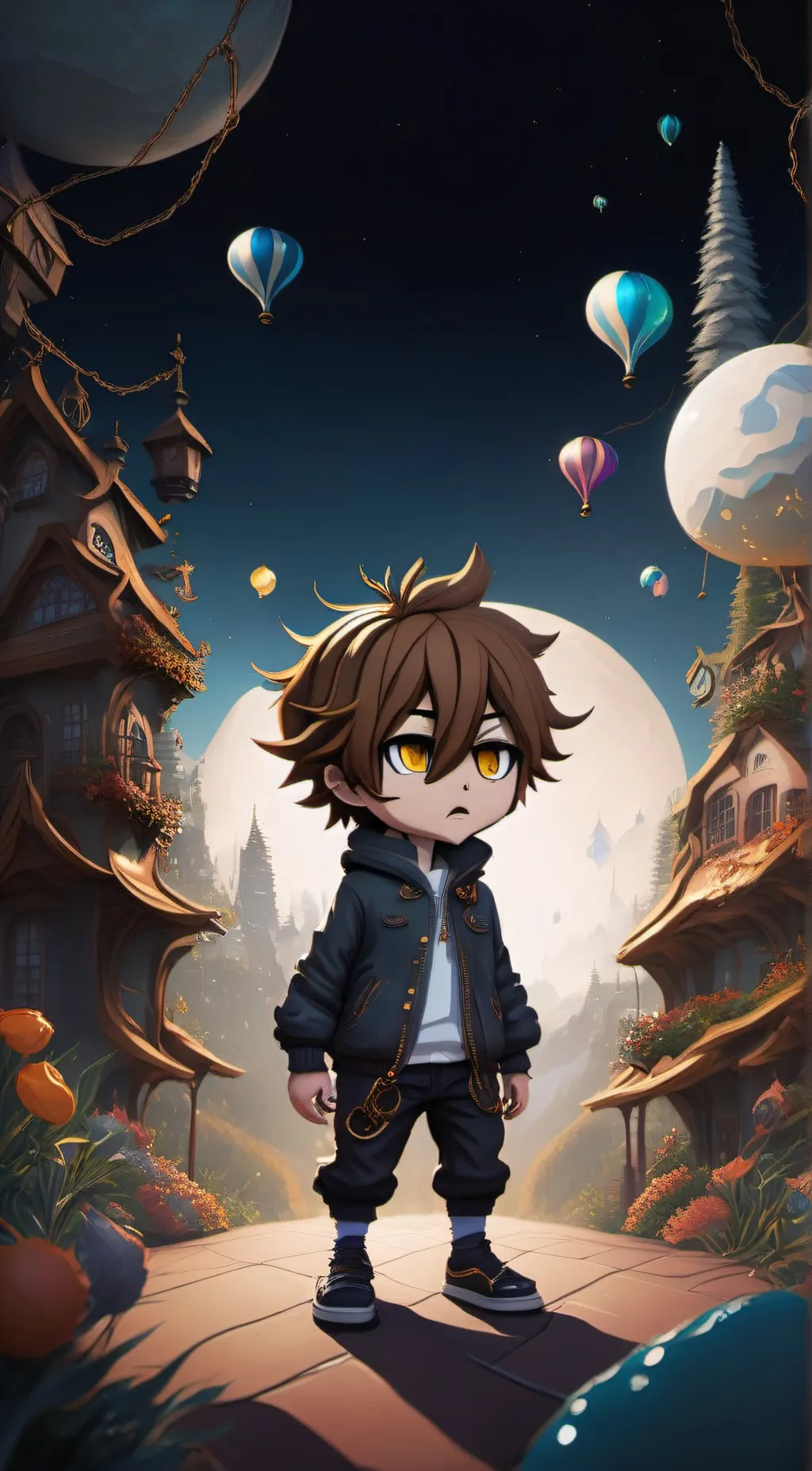 ai character: Tiny Brad background