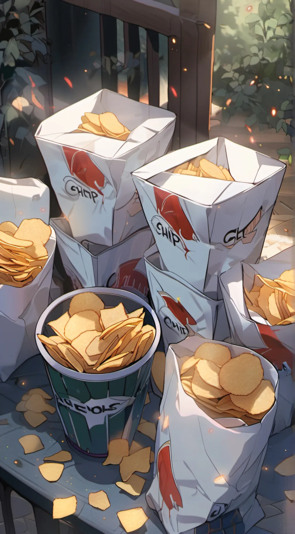 ai character: Chips background