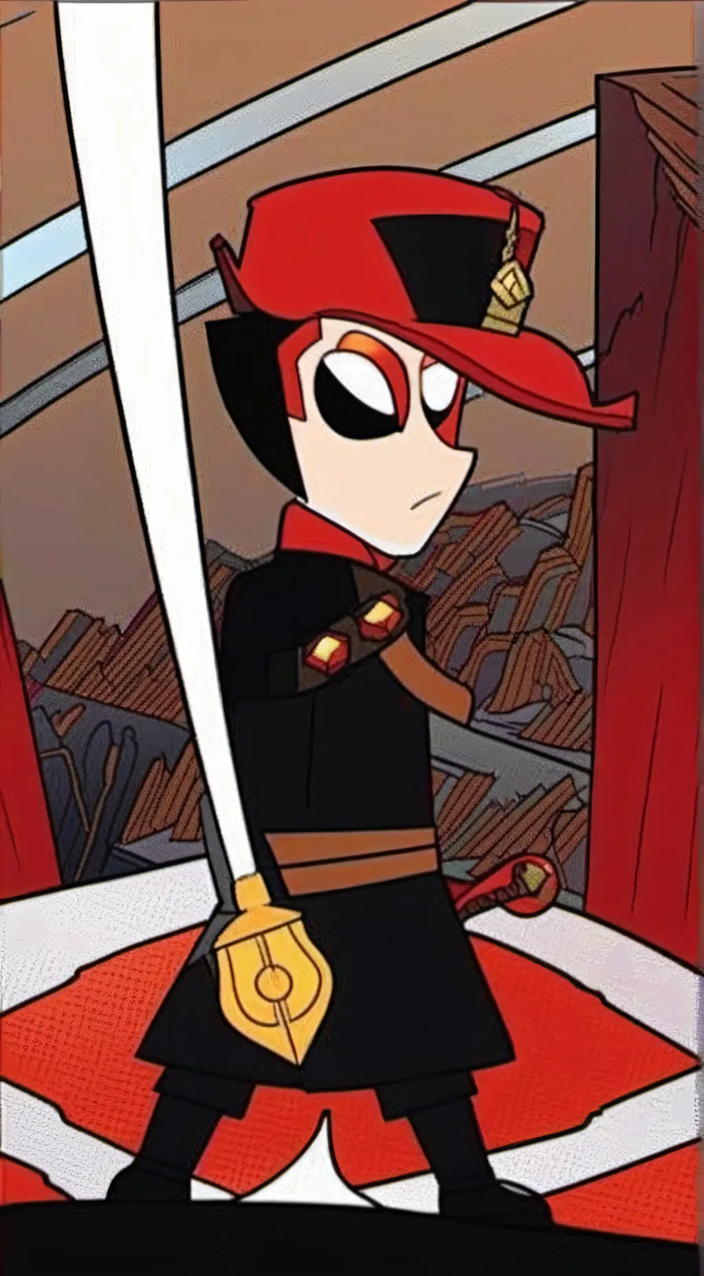 ai character: Blitzø background