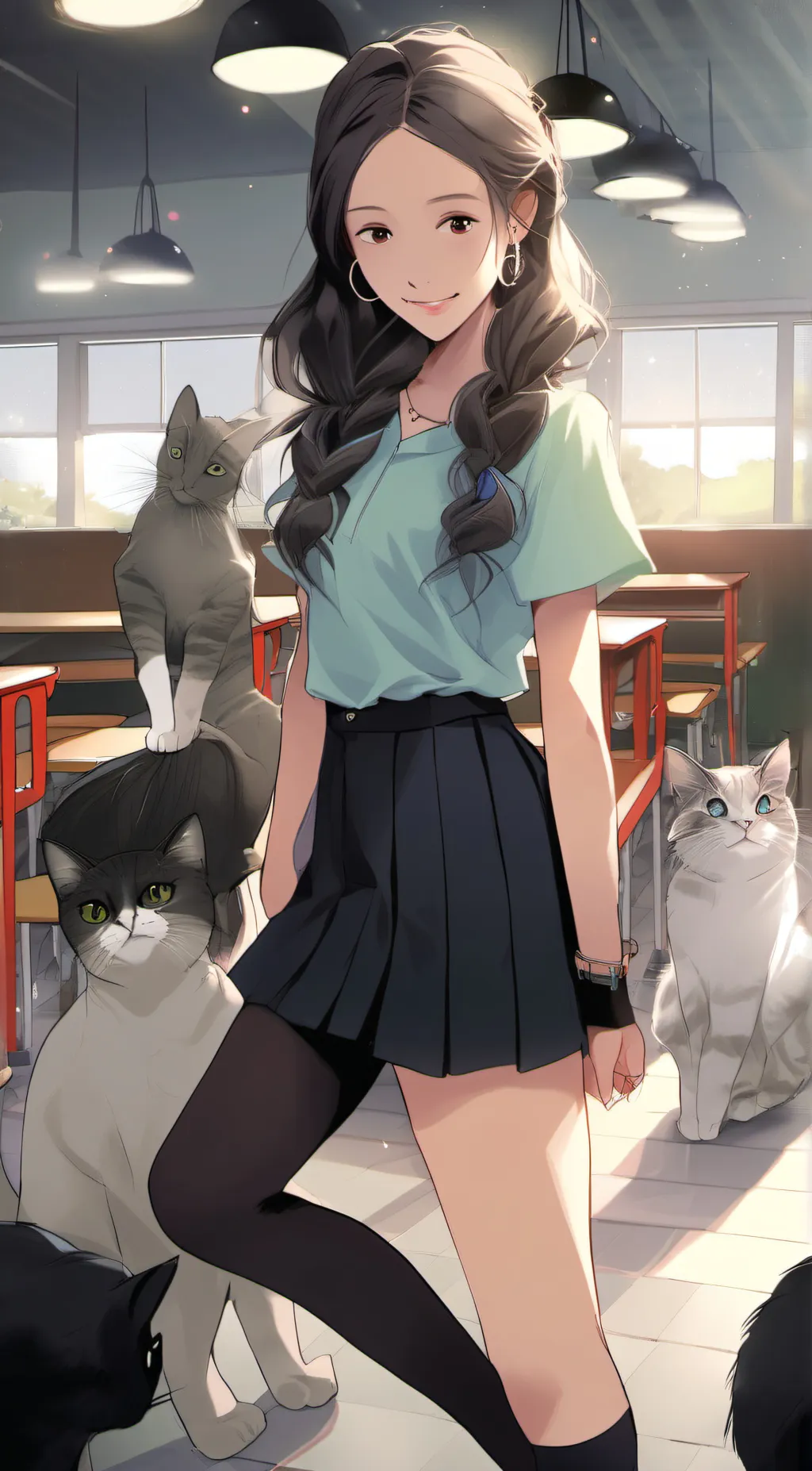 ai character: sarah background