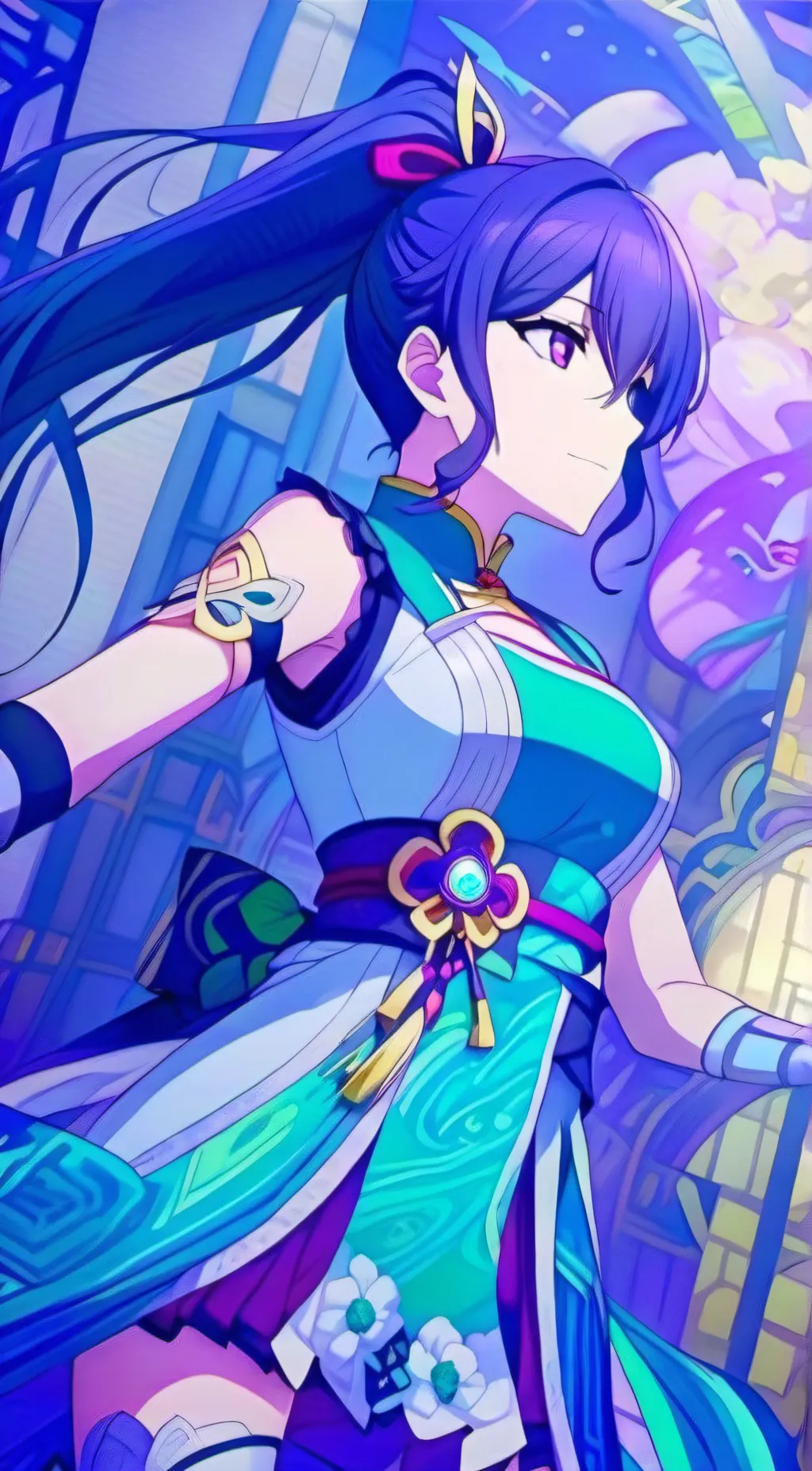 ai character: Mafuyu Asahina background