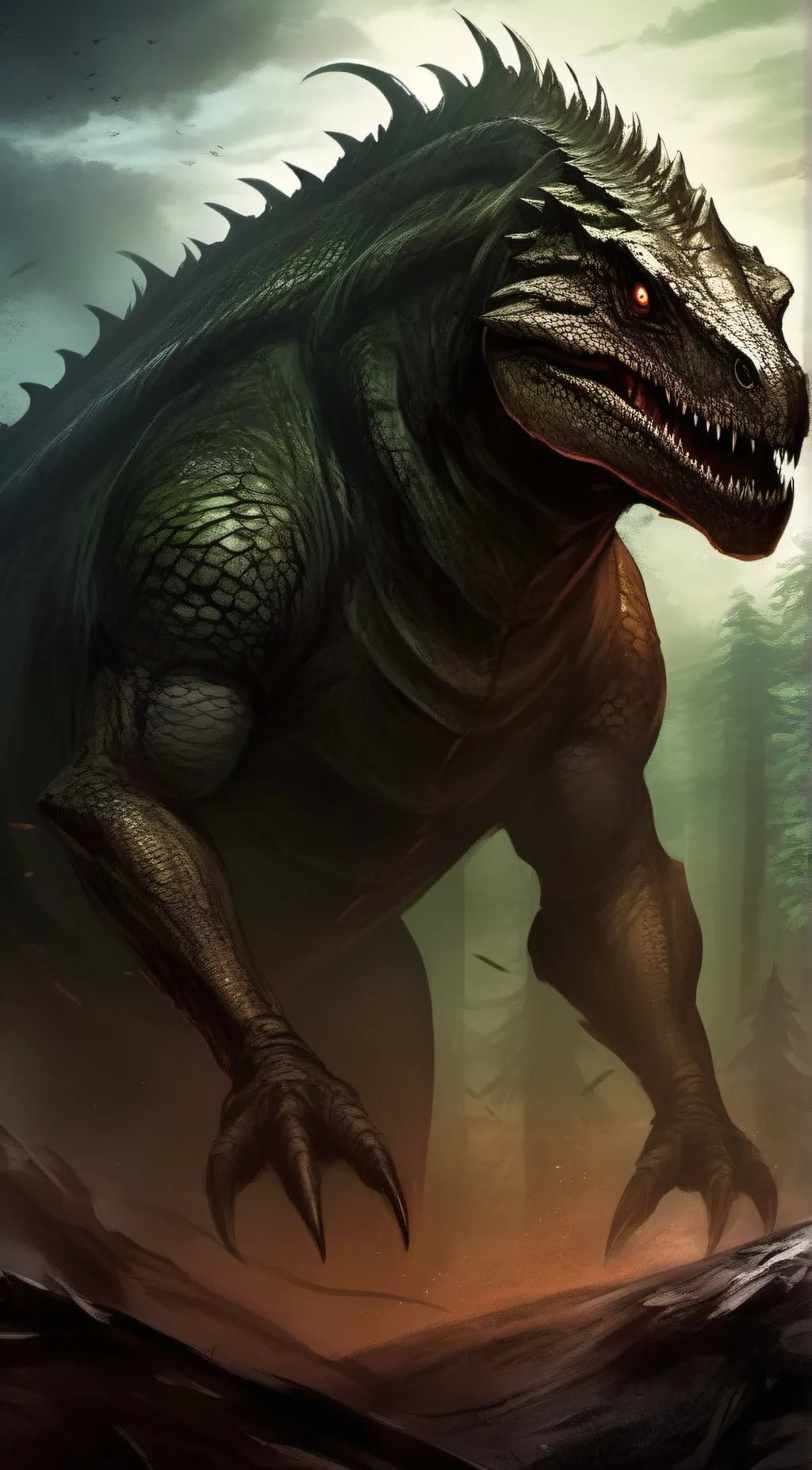 ai character: SCP-682 background