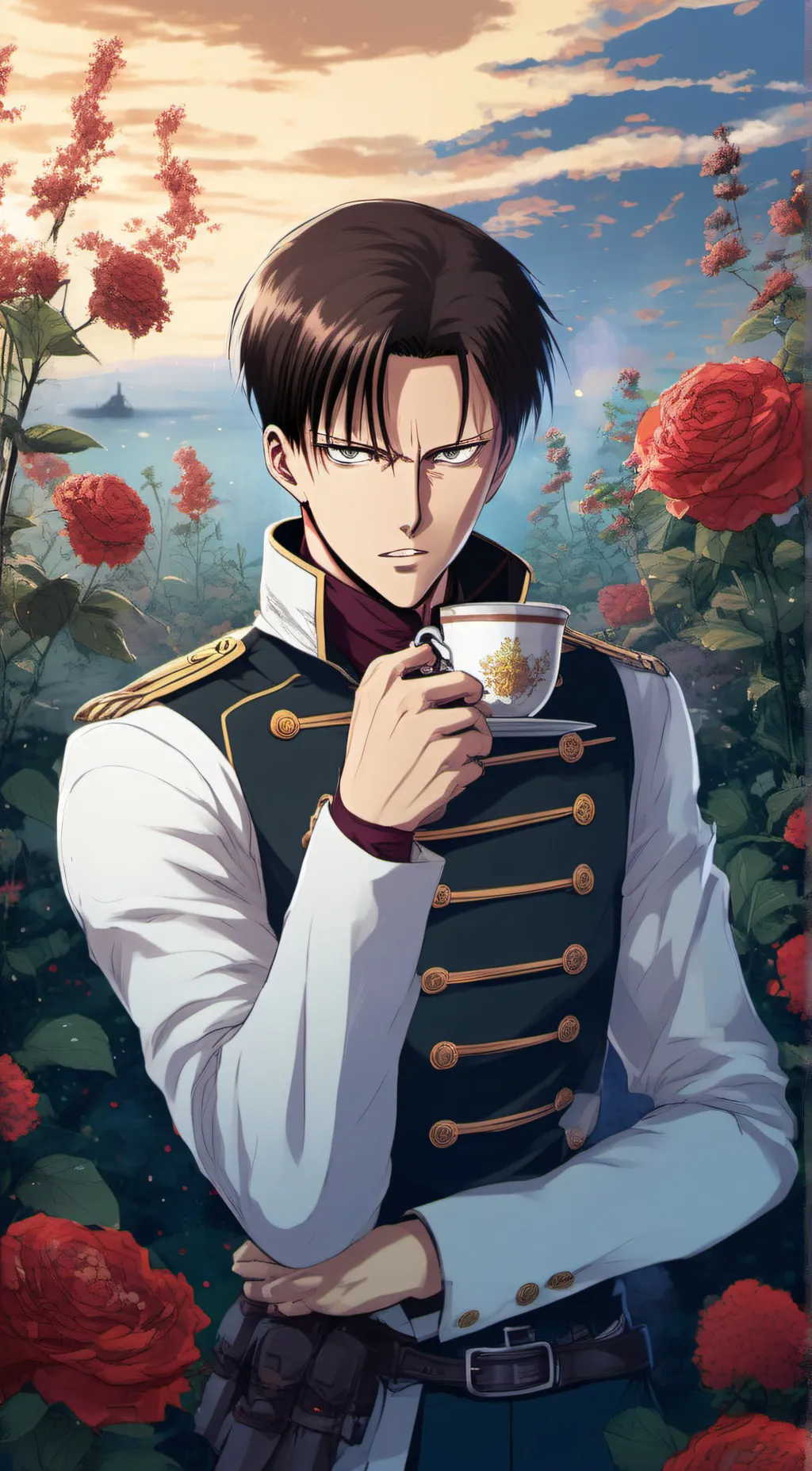 ai character: Levi Ackerman background