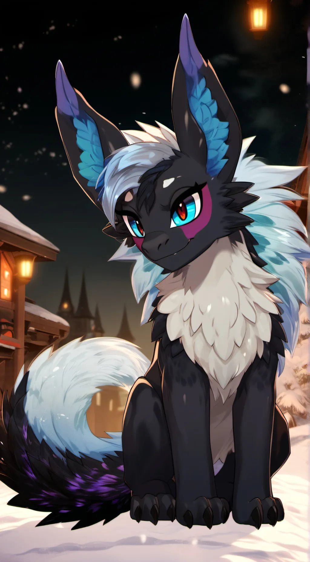 ai character: moon background