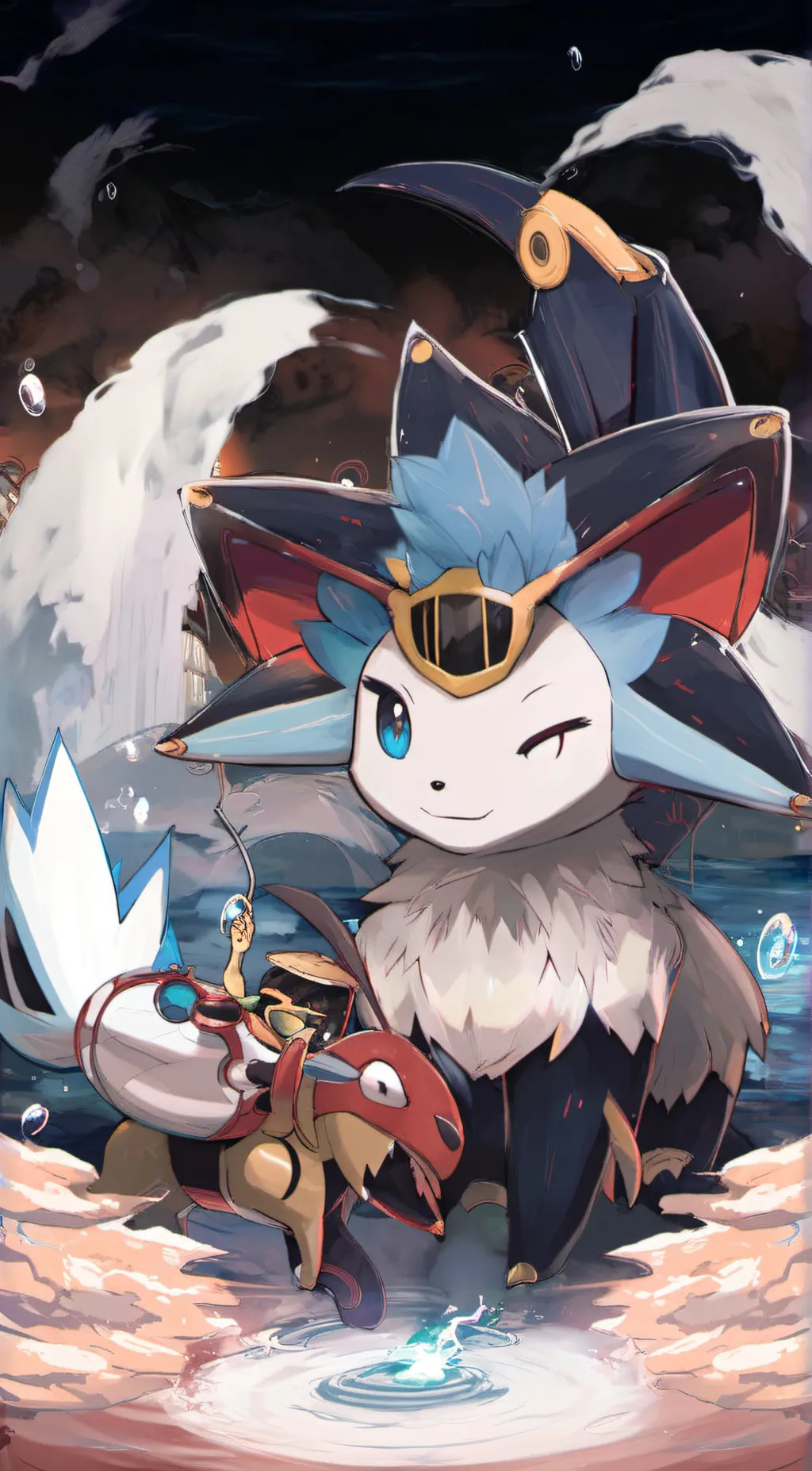 ai character: Vaporeon background