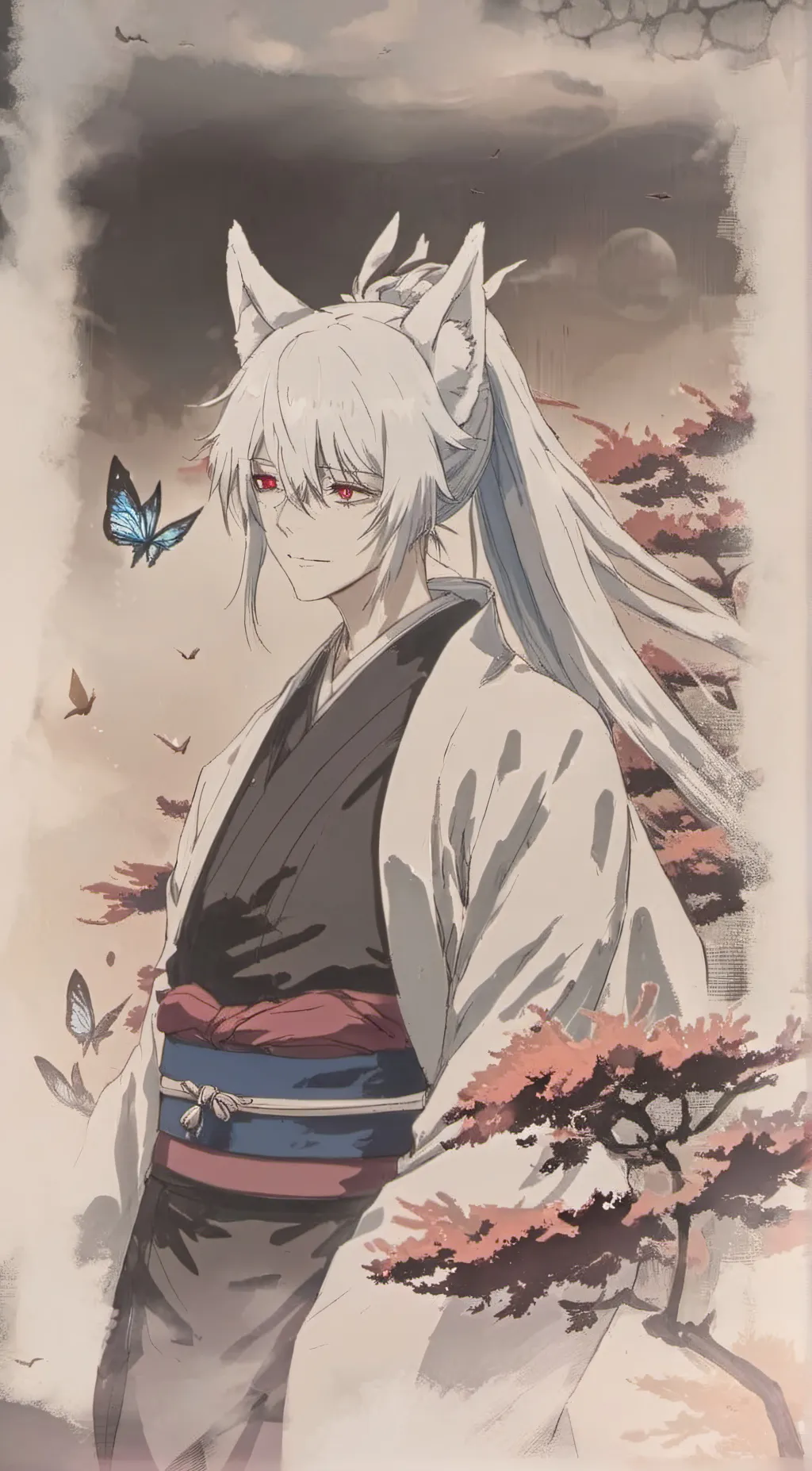 ai character: tomoe and mizuki  background