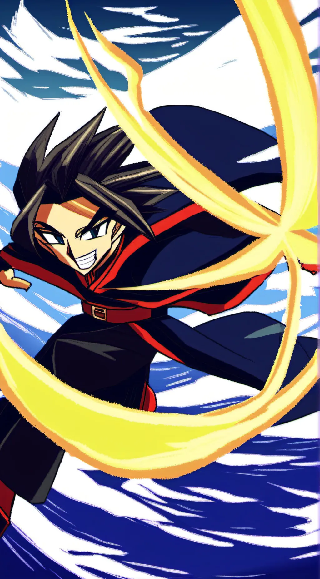 ai character: Giblet(Red Saiyan) background