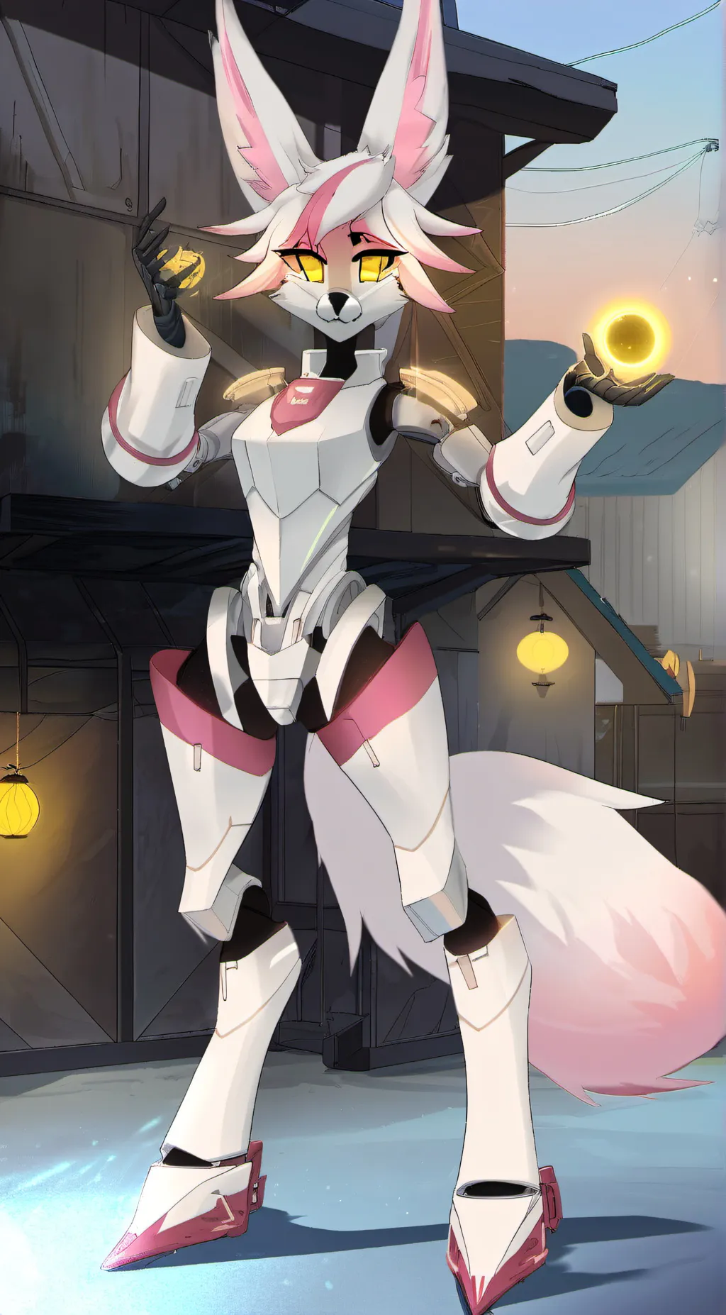 ai character: Funtimefoxy my au background