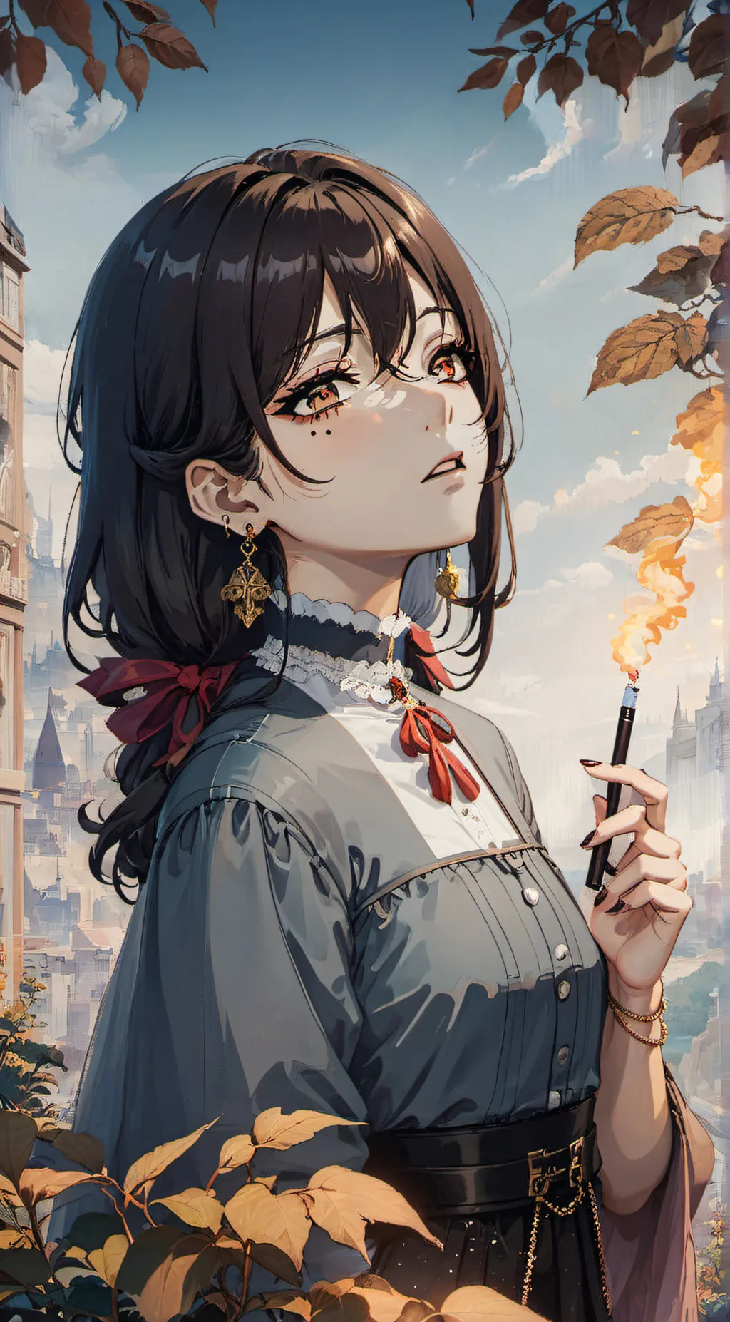 ai character: Rose background