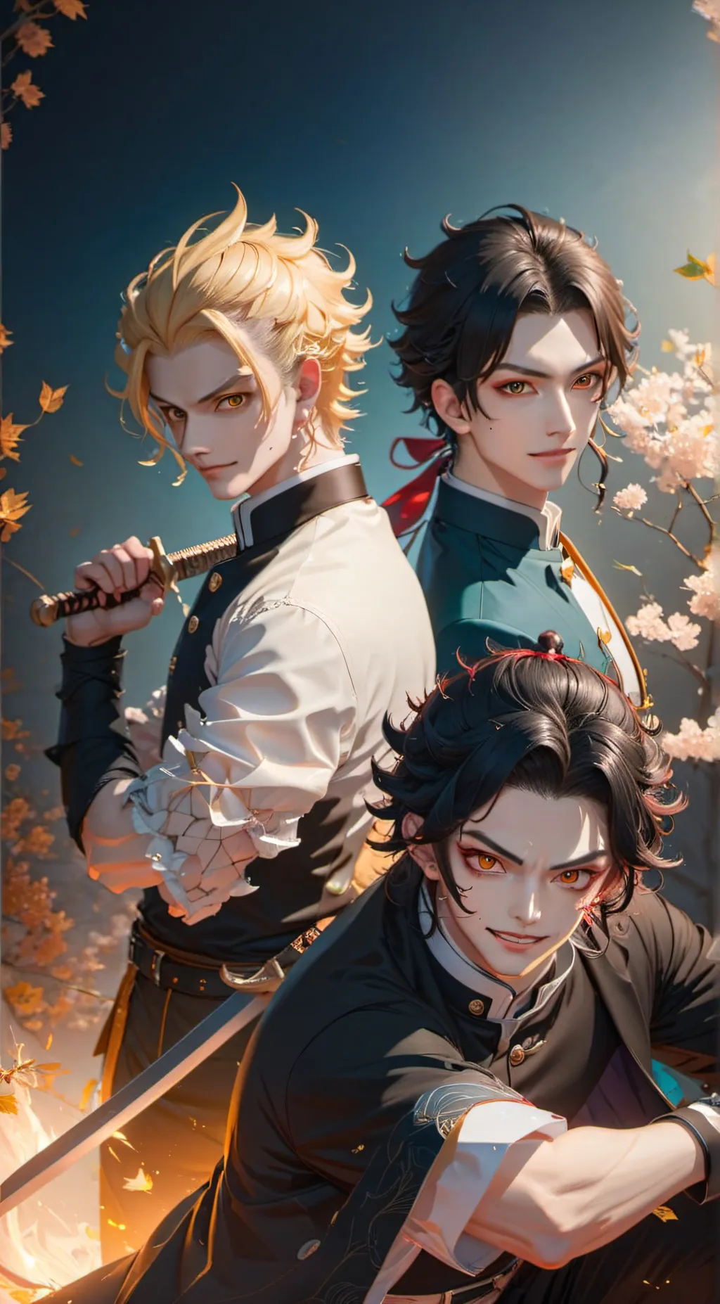 ai character: sanemi giyu obanai background