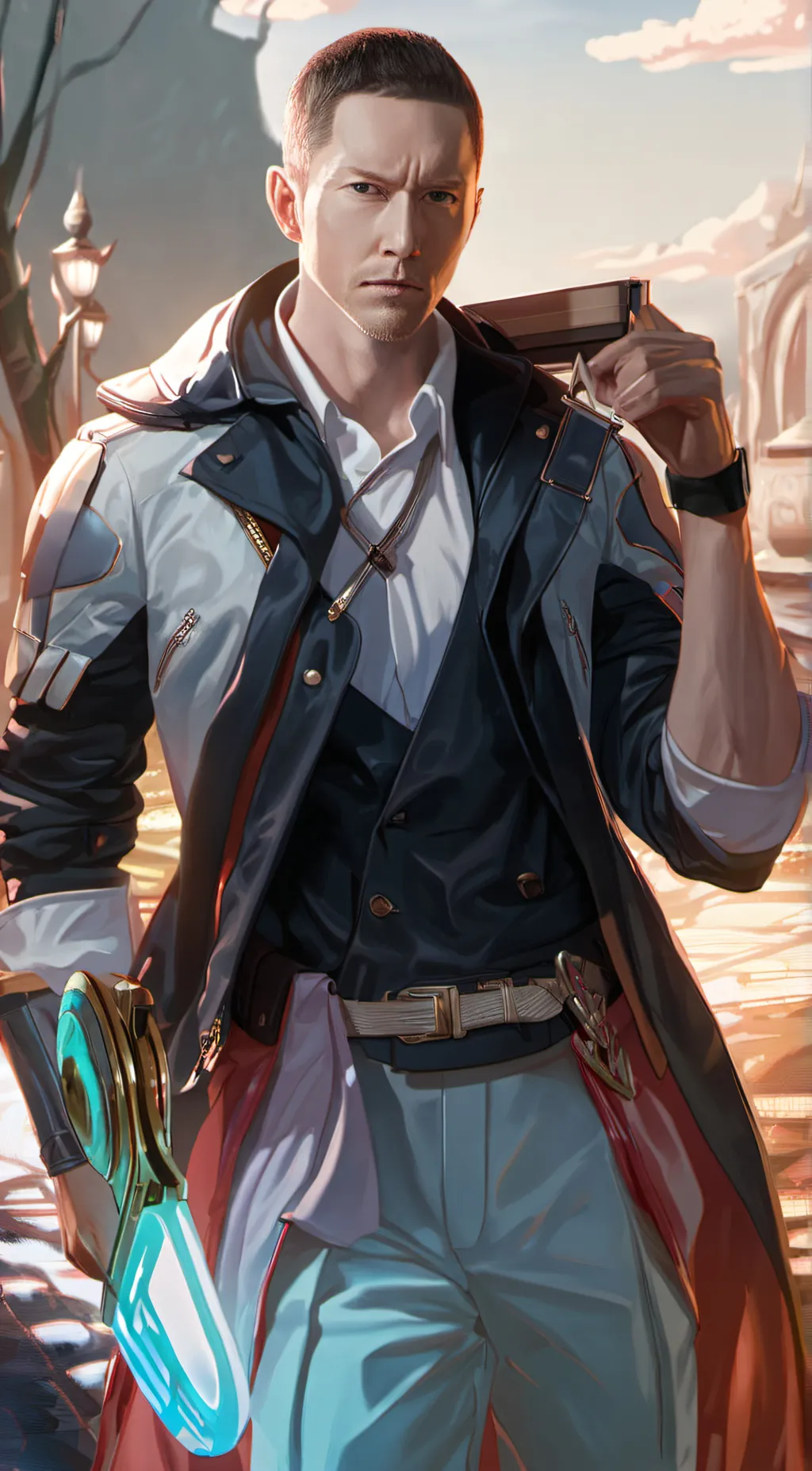 ai character: Slim Shady  background